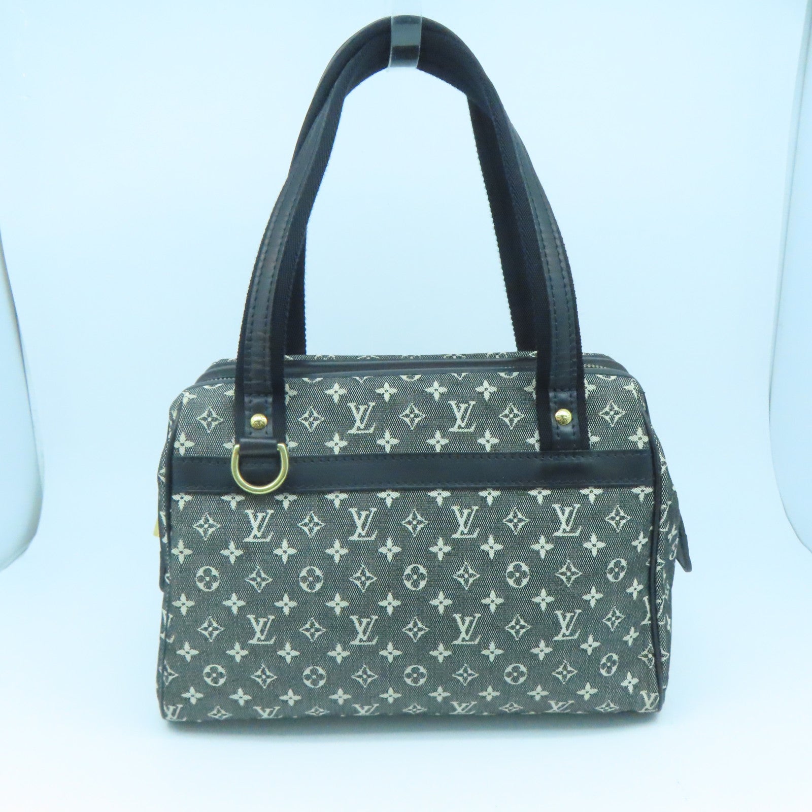 LOUIS VUITTON Monogram Mini Josephine PM金扣手挽袋啡色灰色