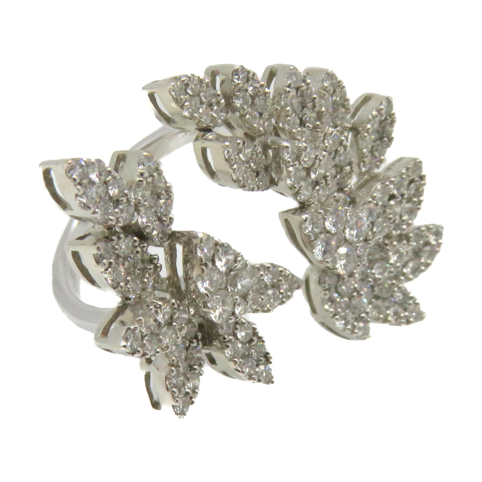 JEWELRY 18K白金/1.88ct/0.24ct鑽石Diamond Ring戒指US#7