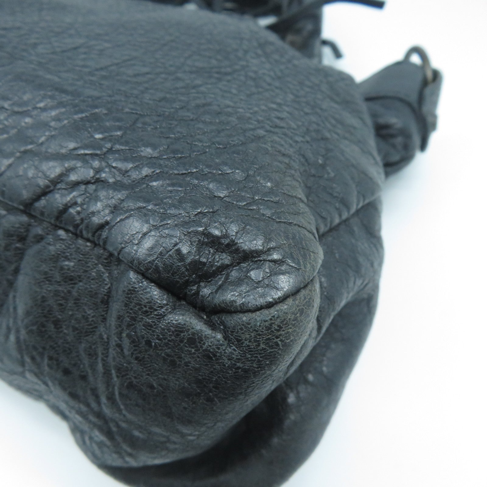 BALENCIAGA 羊皮皮革Shoulder Bag手挽肩背兩用袋黑色