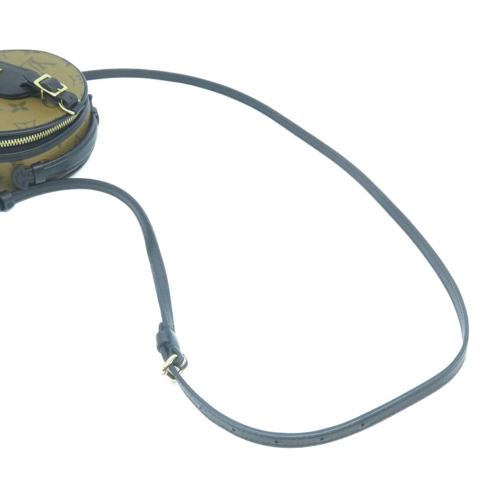 LOUIS VUITTON Monogram Mini Boite Chapeau金扣手挽肩背兩用袋紅色