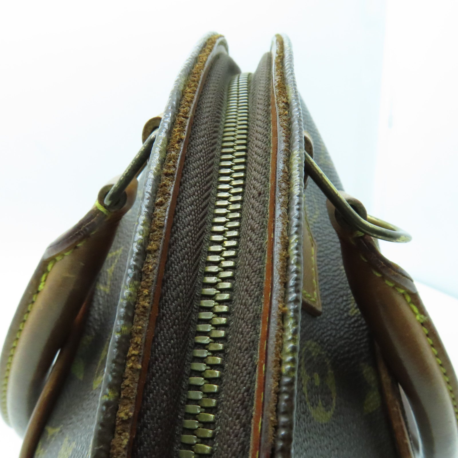 LOUIS VUITTON Monogram Elipse PM金扣手挽袋啡色