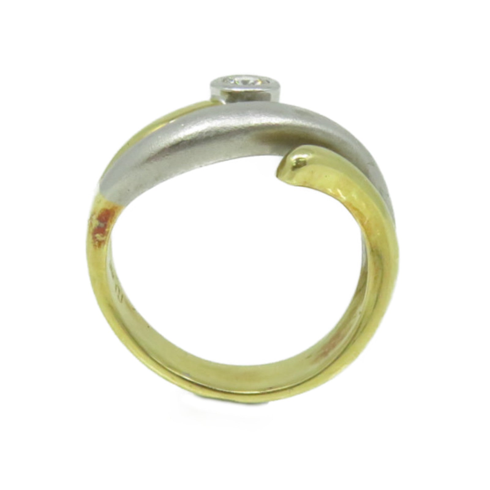 JEWELRY 18K黄金/18K白金/钻石Diamond Ring戒指US#6.25