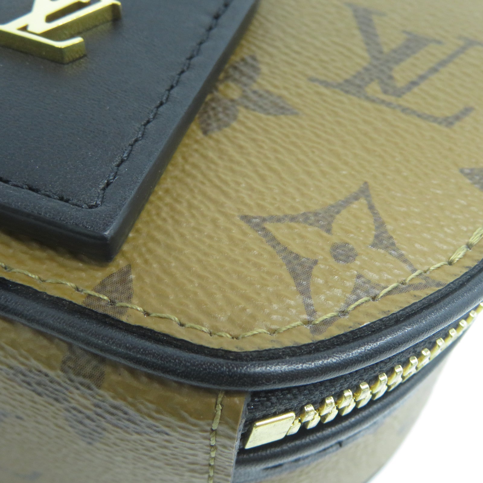 LOUIS VUITTON Monogram Mini Boite Chapeau金扣手挽肩背兩用袋紅色