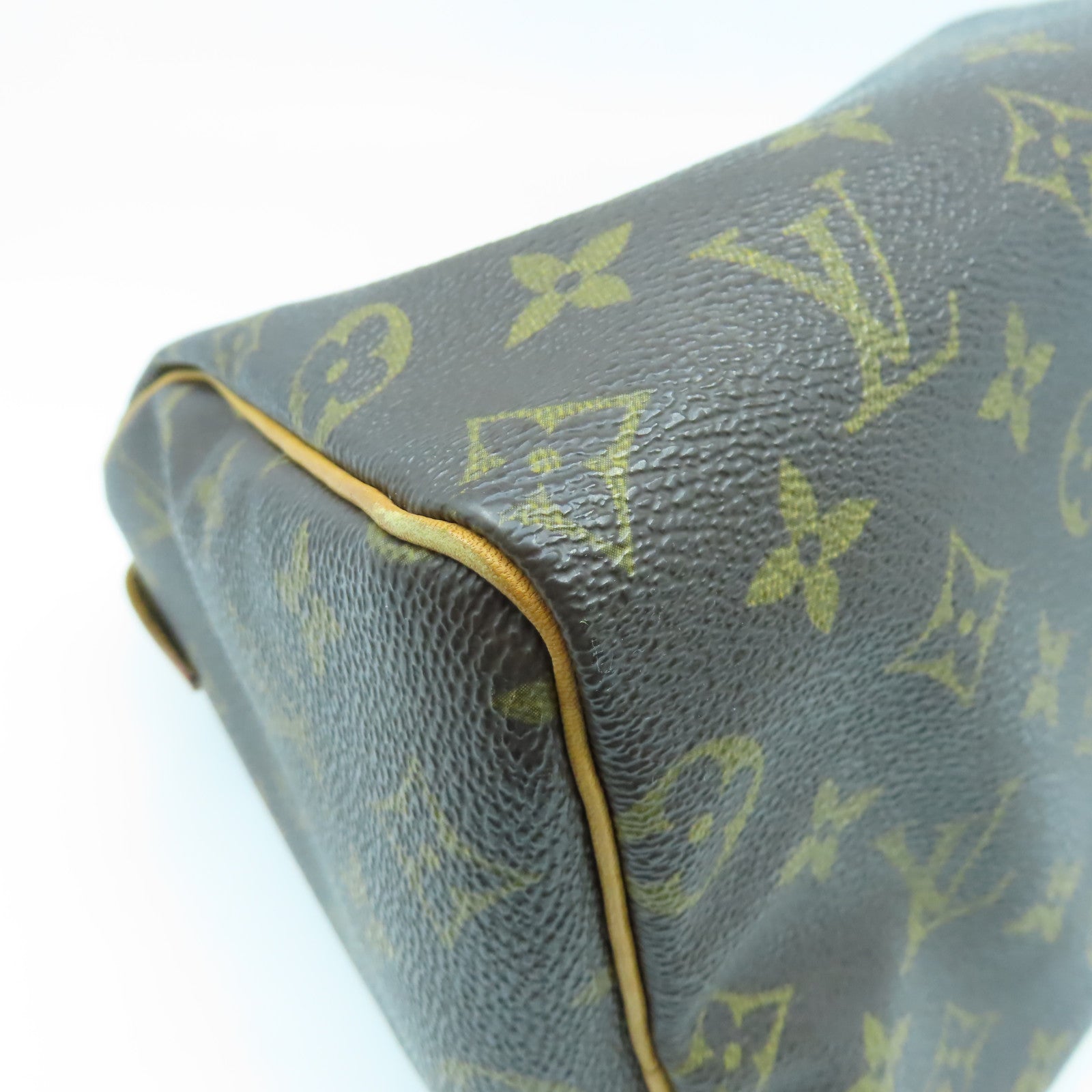 LOUIS VUITTON Monogram Speedy 25金扣手挽袋啡色
