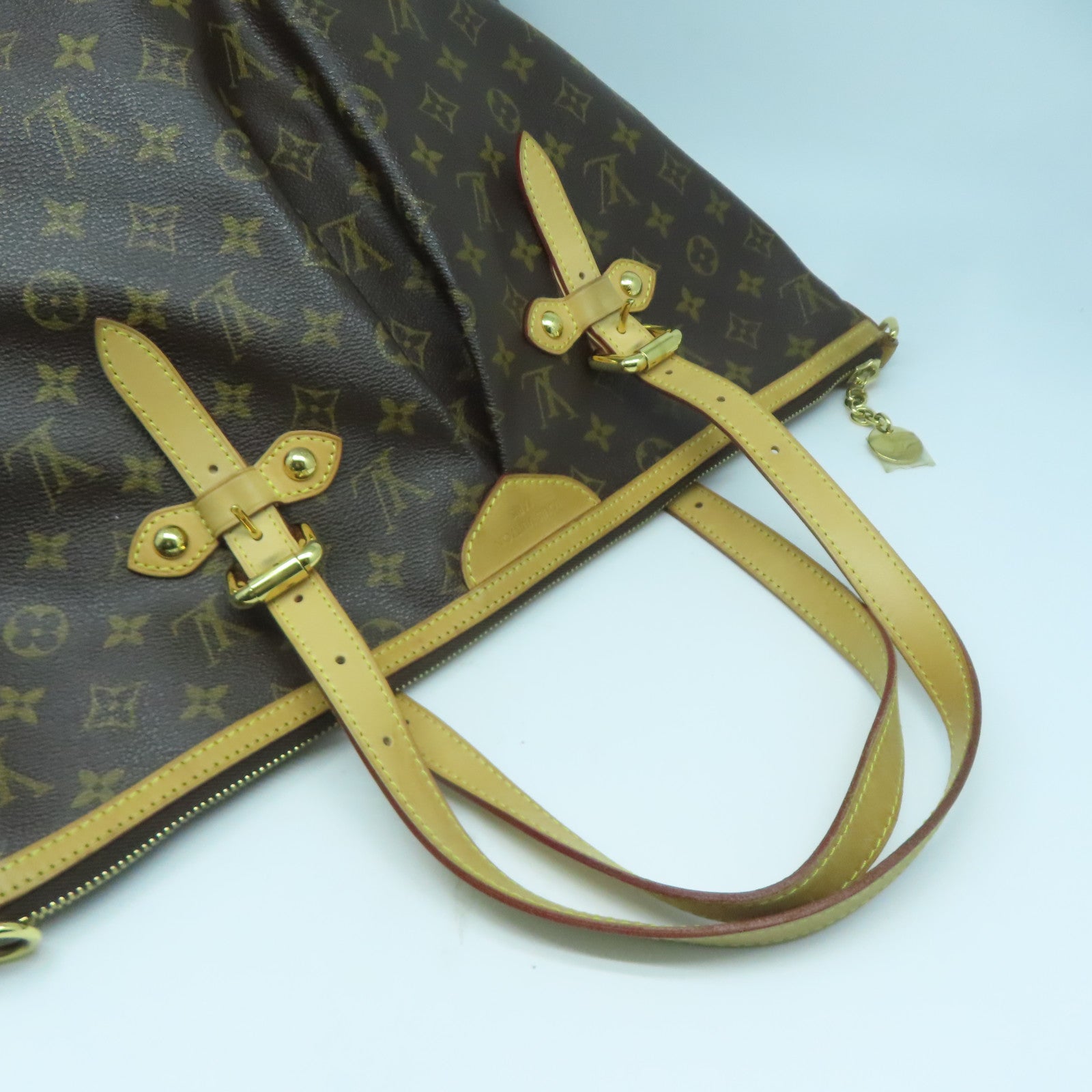 LOUIS VUITTON Monogram Palermo GM金扣手挽肩背兩用袋啡色