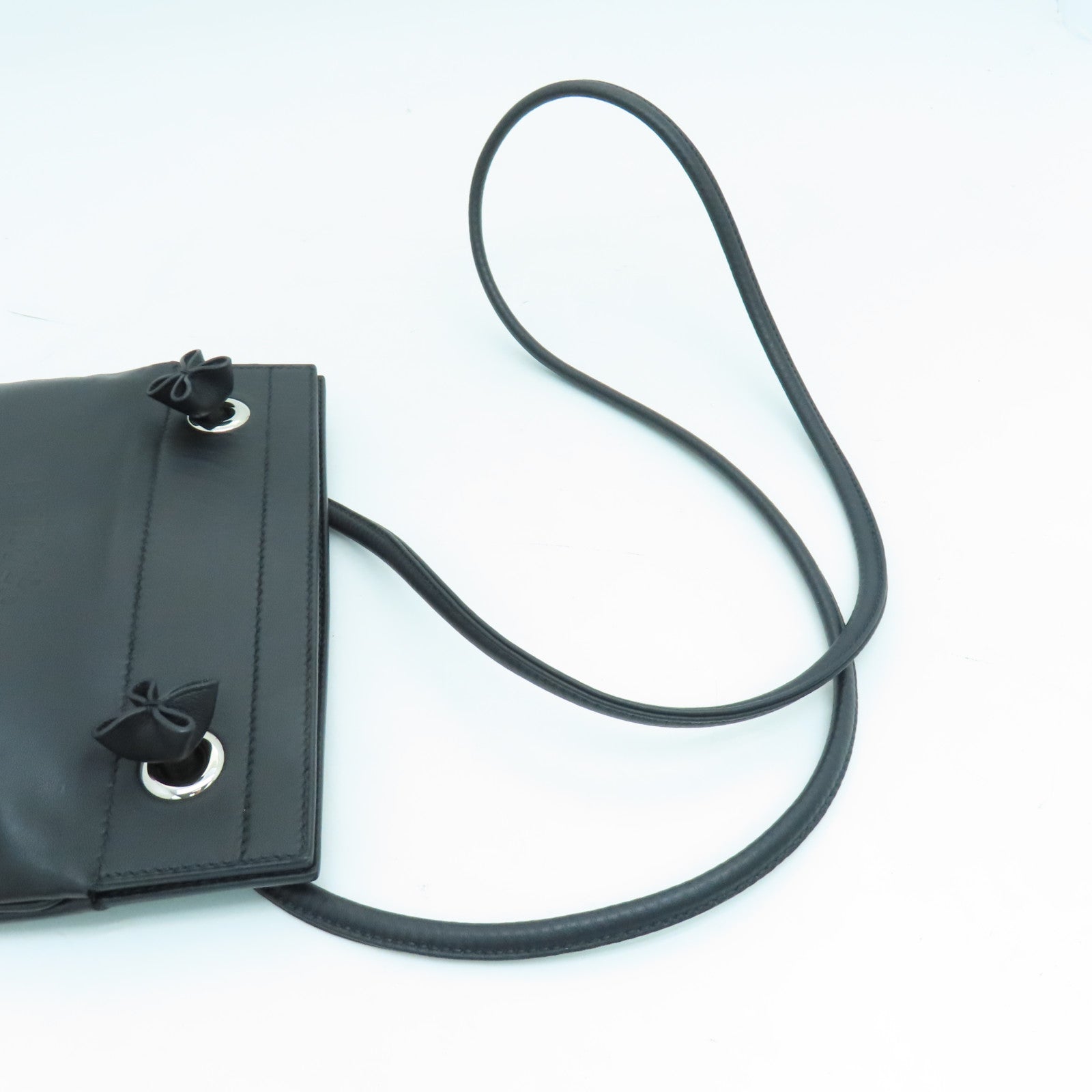 HERMES Swift Leather Aline Mini Shoulder Bag Silver Buckle Shoulder 4 Women