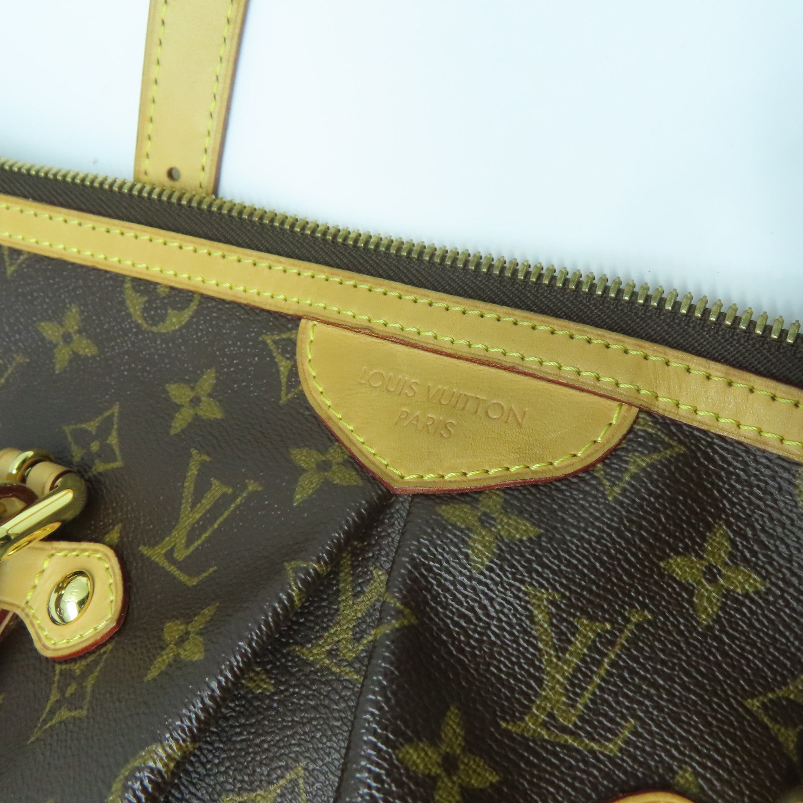 LOUIS VUITTON Monogram Palermo GM金扣手挽肩背兩用袋啡色