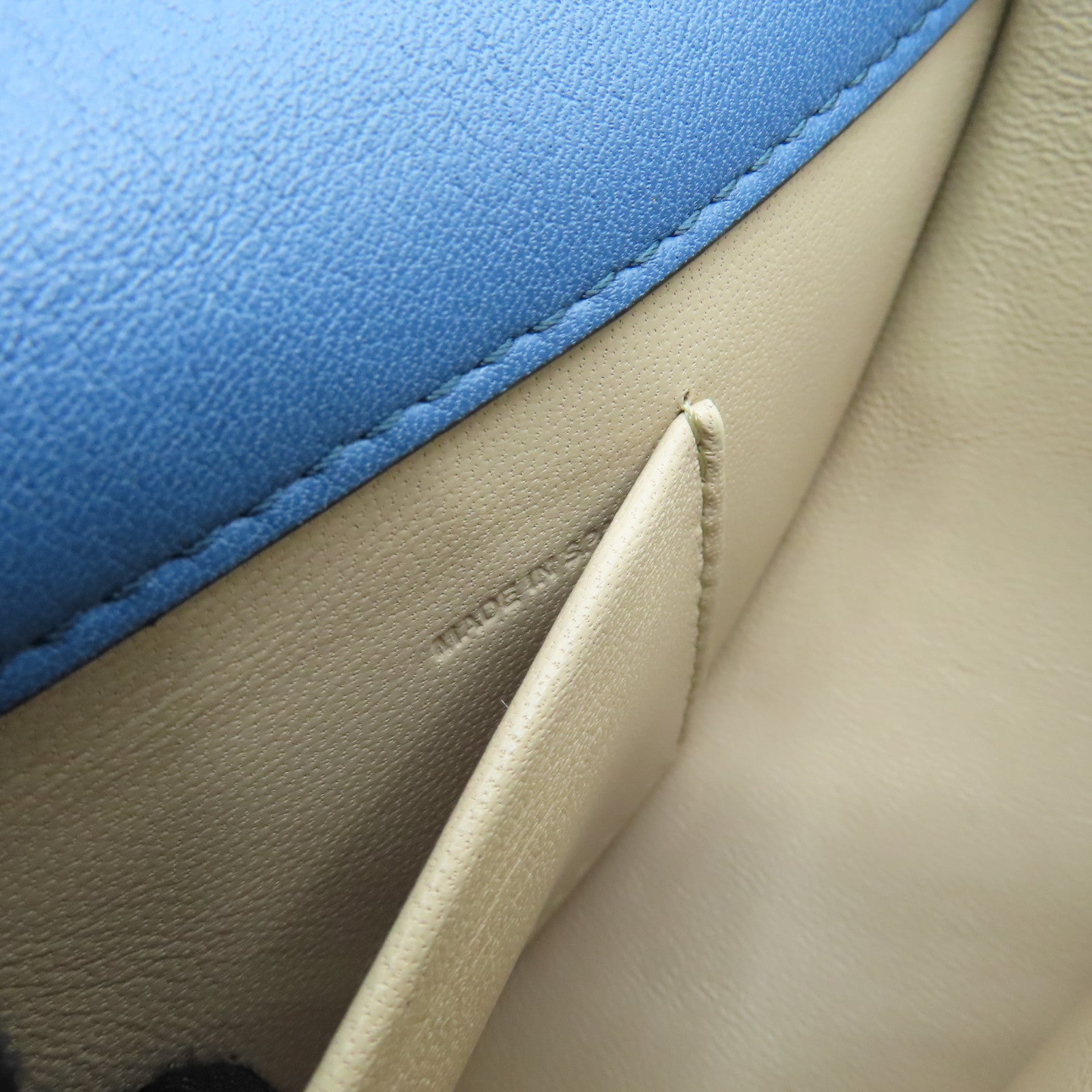 Chloe cowhide leather Nile Minaudiere Bracelet gold buckle handle shoulder bag blue
