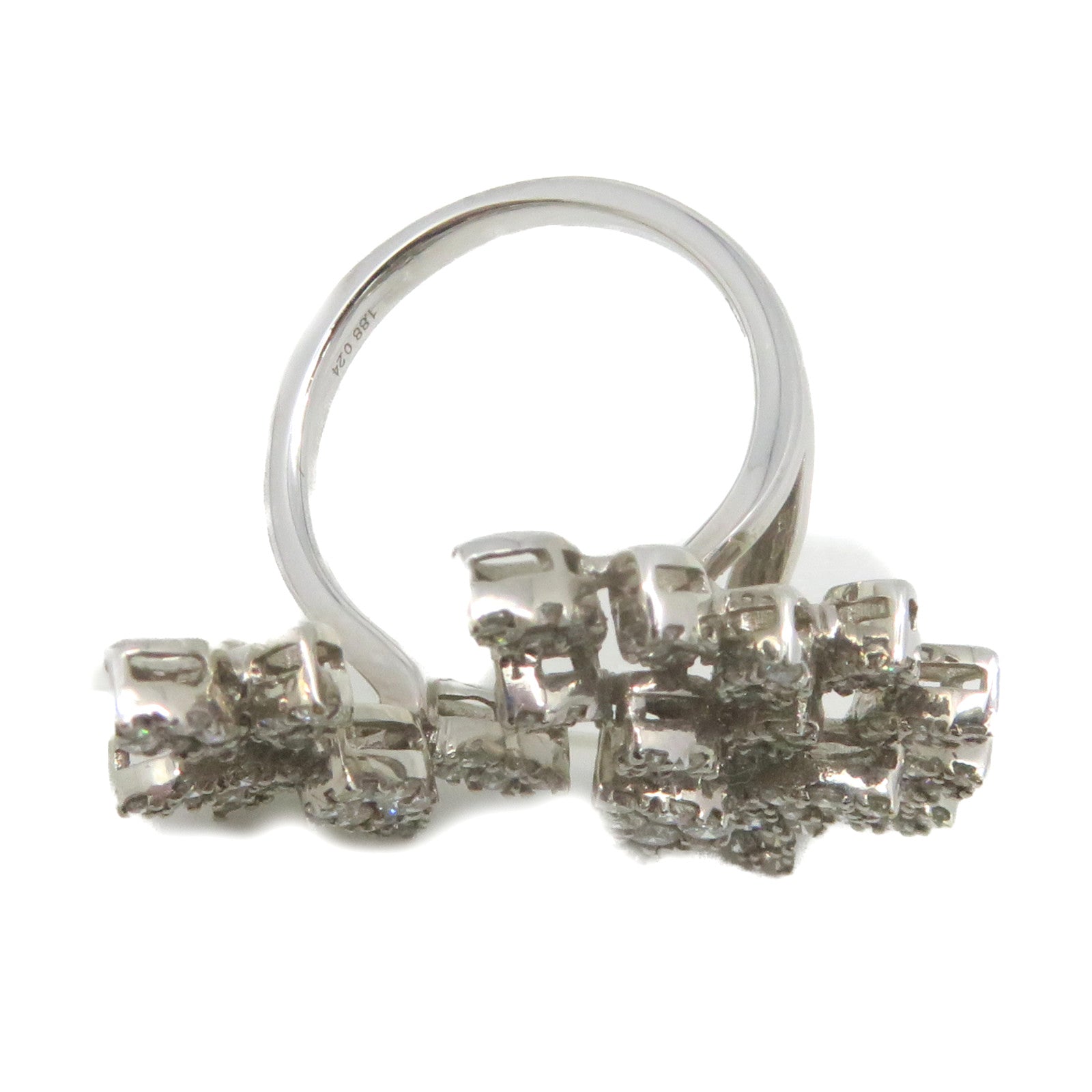 JEWELRY 18K白金/1.88ct/0.24ct鑽石Diamond Ring戒指US#7