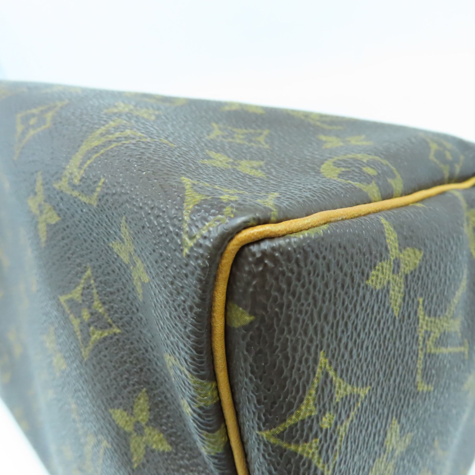 LOUIS VUITTON Monogram Speedy 25金扣手挽袋啡色