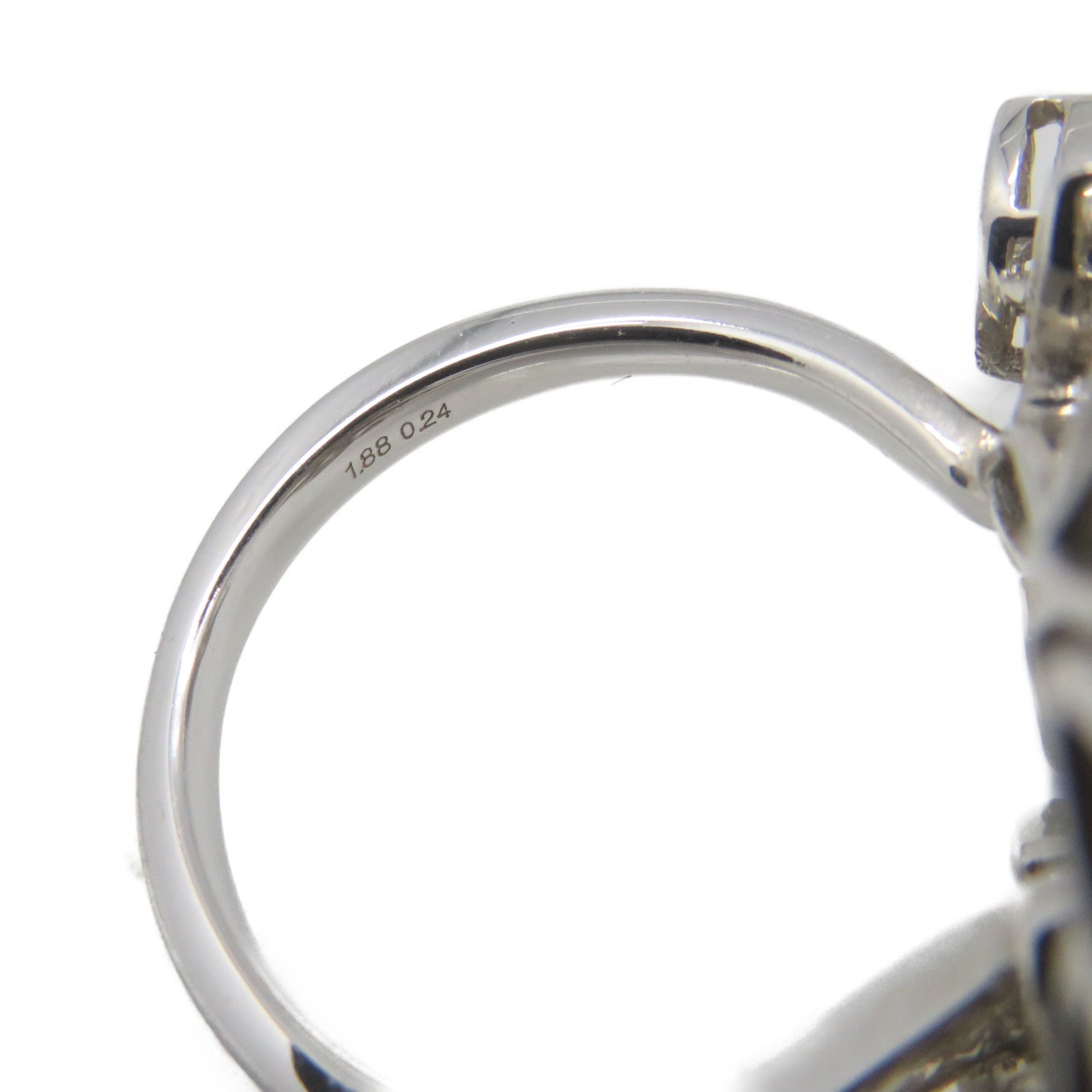 JEWELRY 18K白金/1.88ct/0.24ct鑽石Diamond Ring戒指US#7