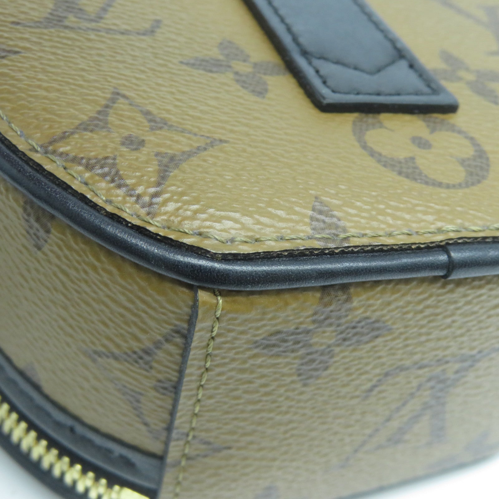LOUIS VUITTON Monogram Mini Boite Chapeau金扣手挽肩背兩用袋紅色