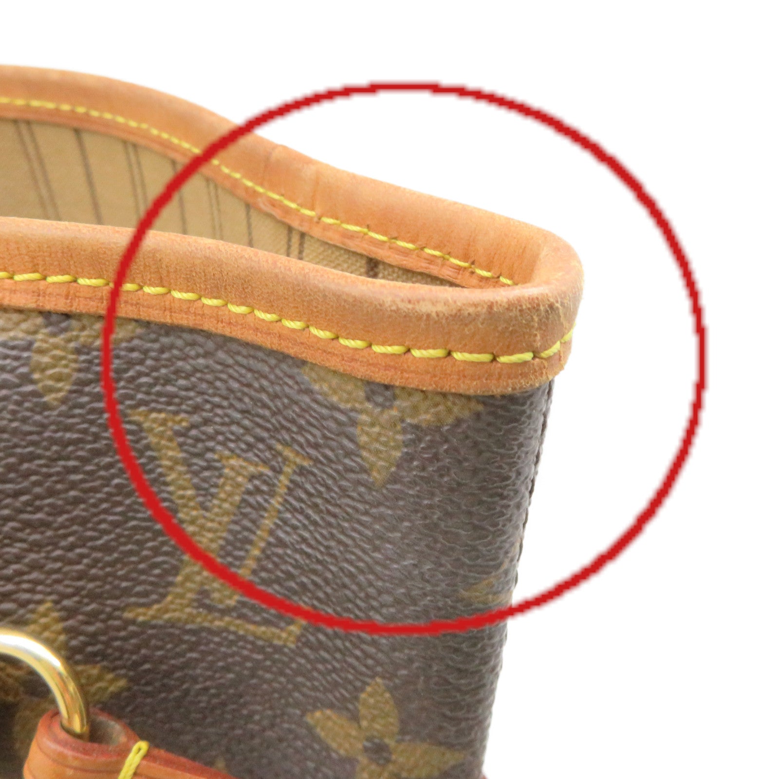 LOUIS VUITTON Monogram Neverfull MM Tote Bag肩背袋啡色