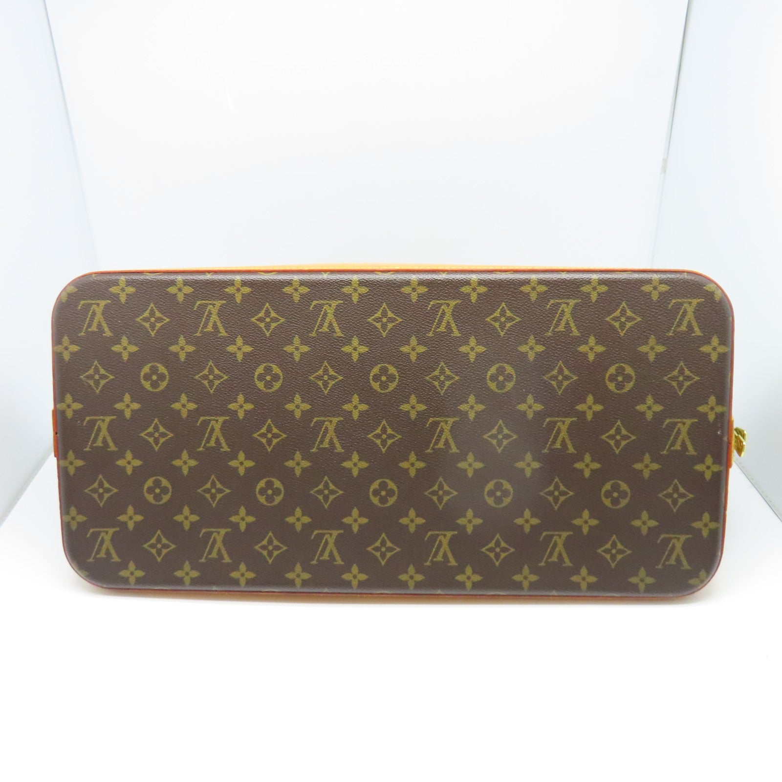 LOUIS VUITTON Monogram Alma Voyage MM金扣手挽袋棕色