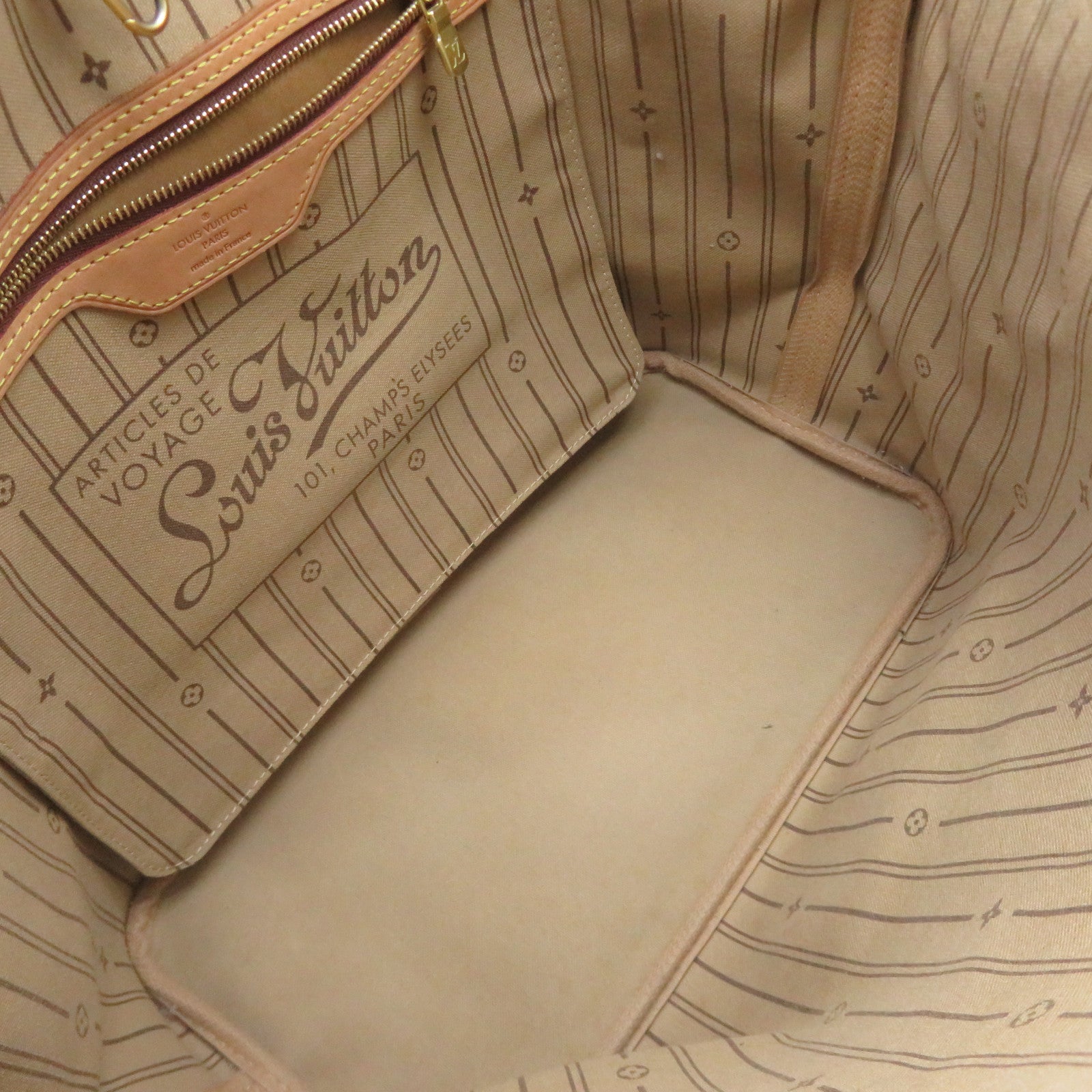 LOUIS VUITTON Monogram Neverfull MM Tote Bag肩背袋啡色