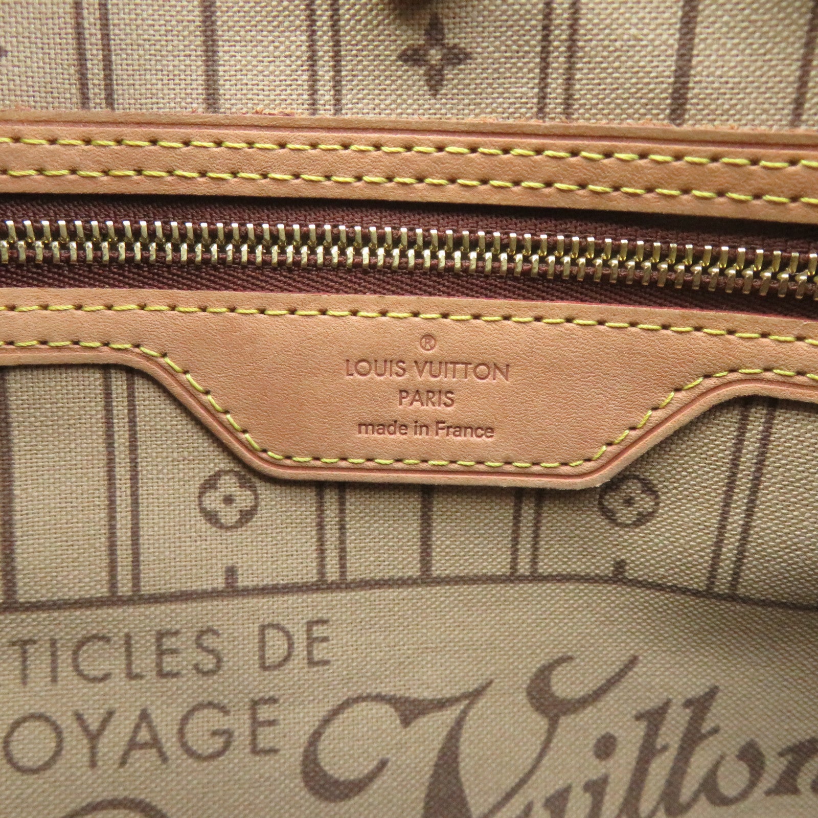 LOUIS VUITTON Monogram Neverfull MM Tote Bag肩背袋啡色