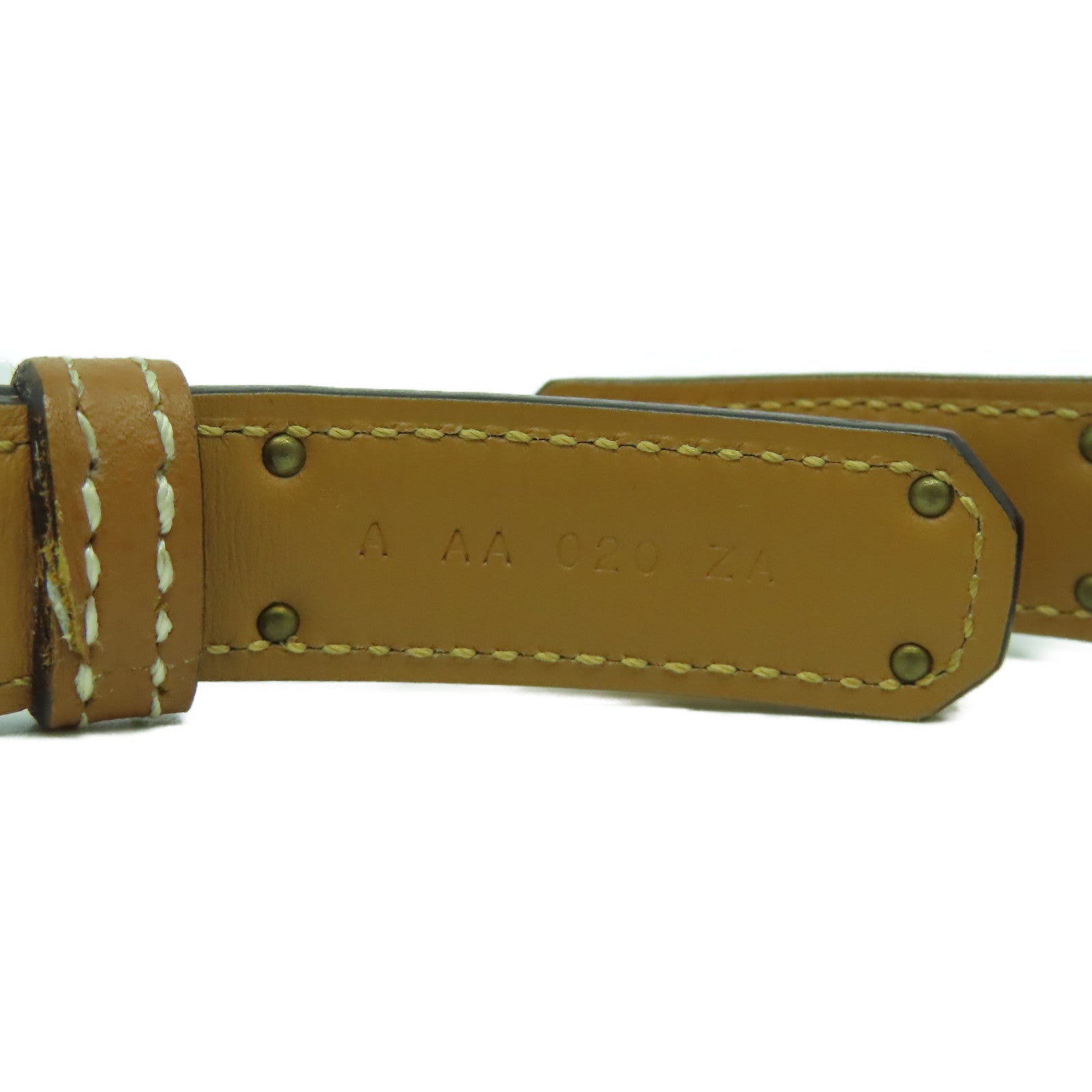 HERMES Epsom皮革Kelly Belt金扣皮帶經典駝色