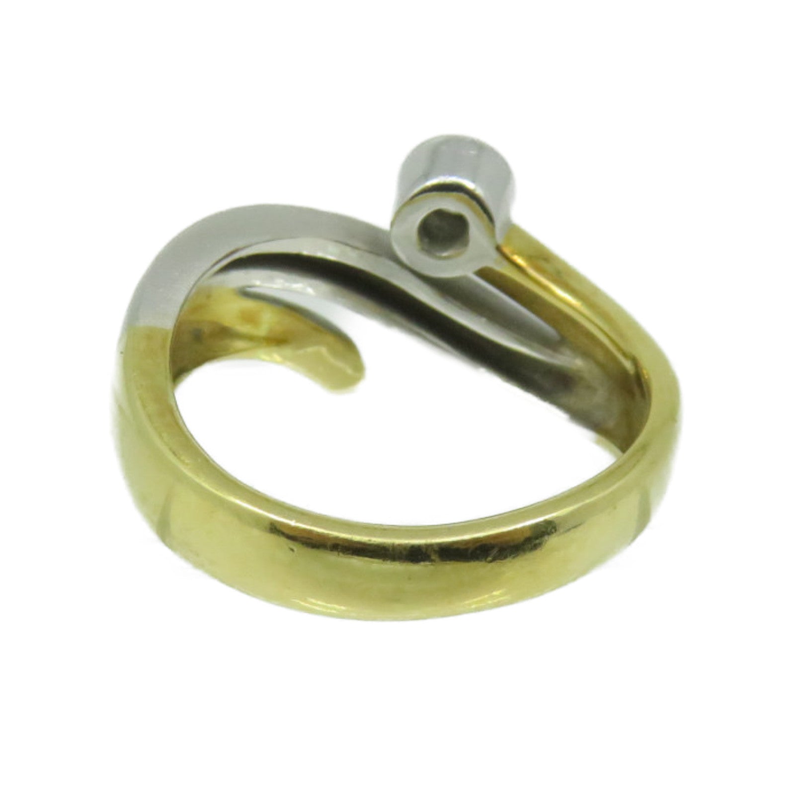 JEWELRY 18K黄金/18K白金/钻石Diamond Ring戒指US#6.25
