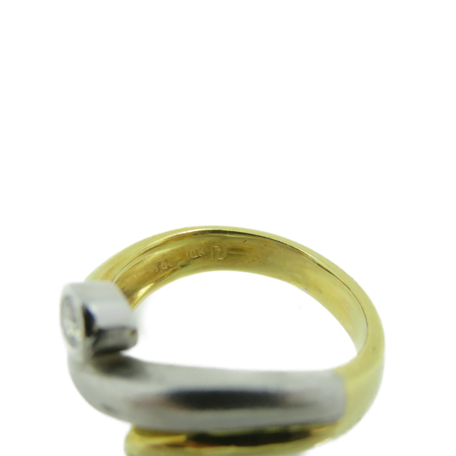 JEWELRY 18K黄金/18K白金/钻石Diamond Ring戒指US#6.25