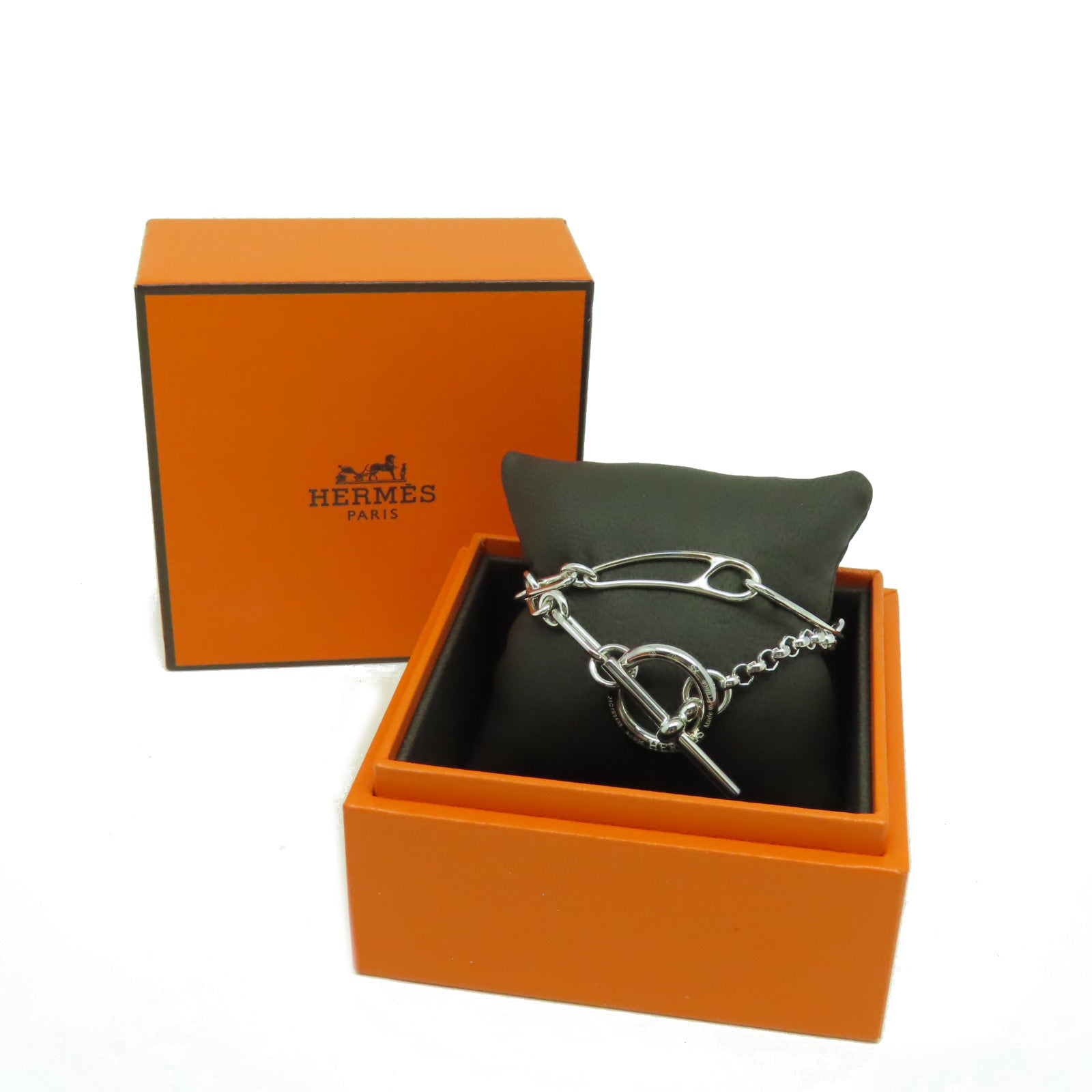 HERMES 925純銀Chaine D'Ancre Punk手鏈銀色