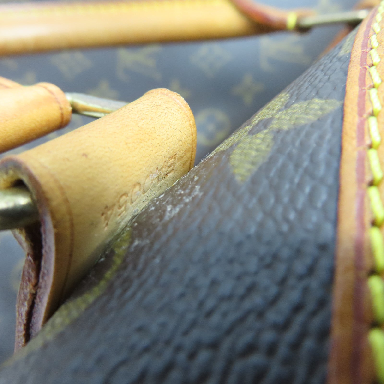 LOUIS VUITTON Monogram Alma Voyage MM金扣手挽袋棕色