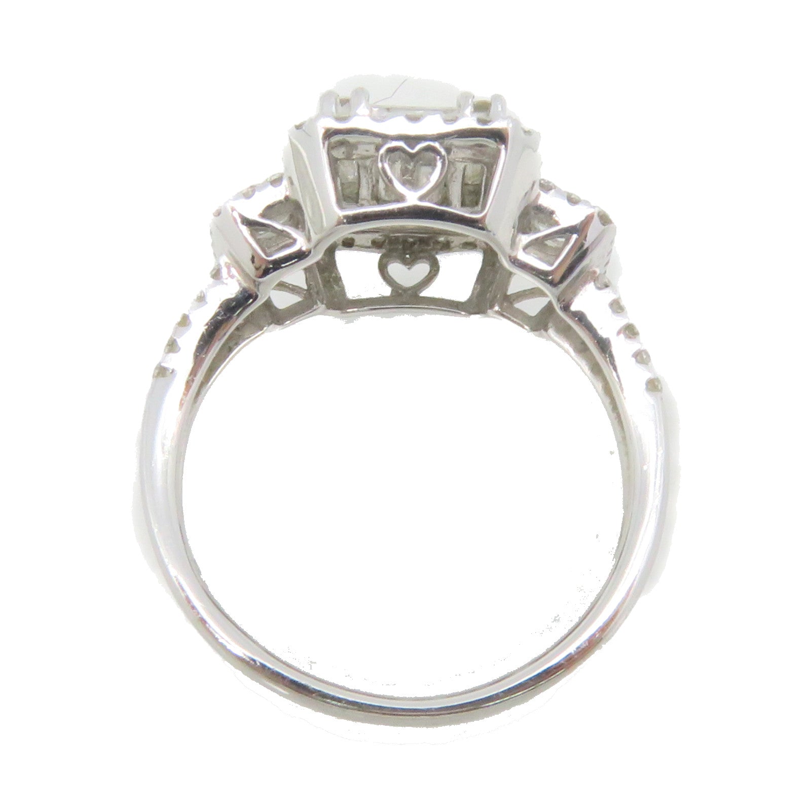 JEWELRY 18K白金/0.20ct/0.48ct/0.42ct/0.06鑽石Diamond Ring戒指US#6.75