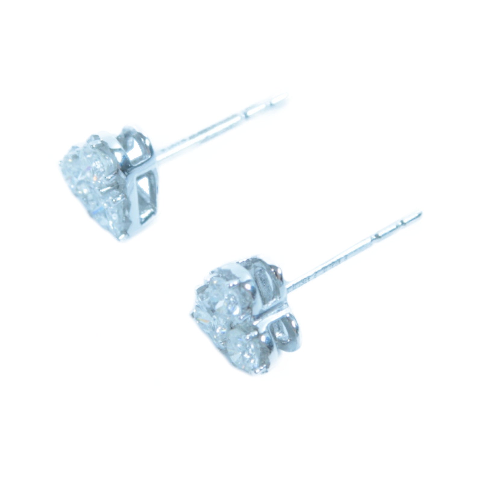 JEWELRY 18K白金Diamond Earrings 0.13ct/0.17ct鑽石耳環