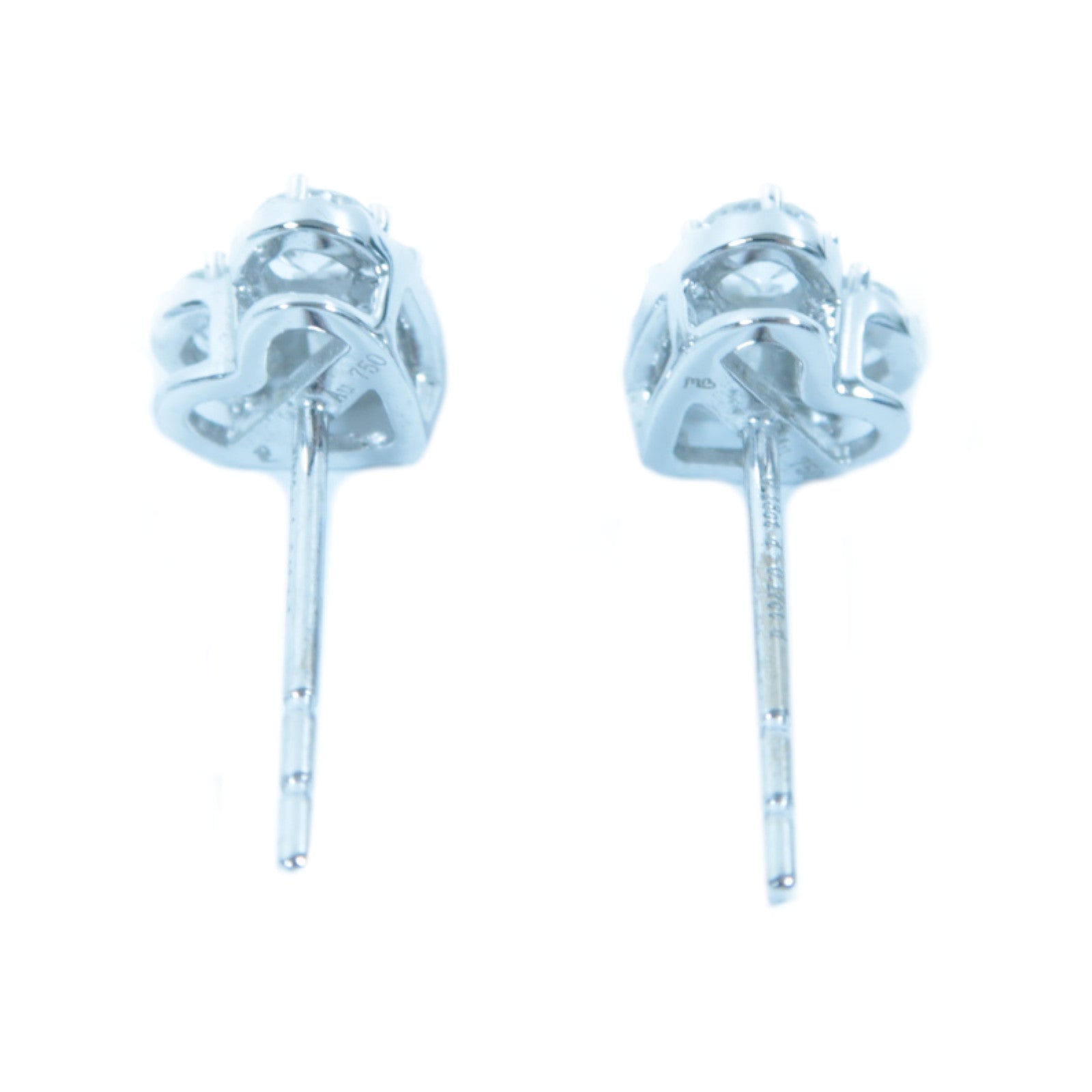 JEWELRY 18K白金Diamond Earrings 0.13ct/0.17ct鑽石耳環