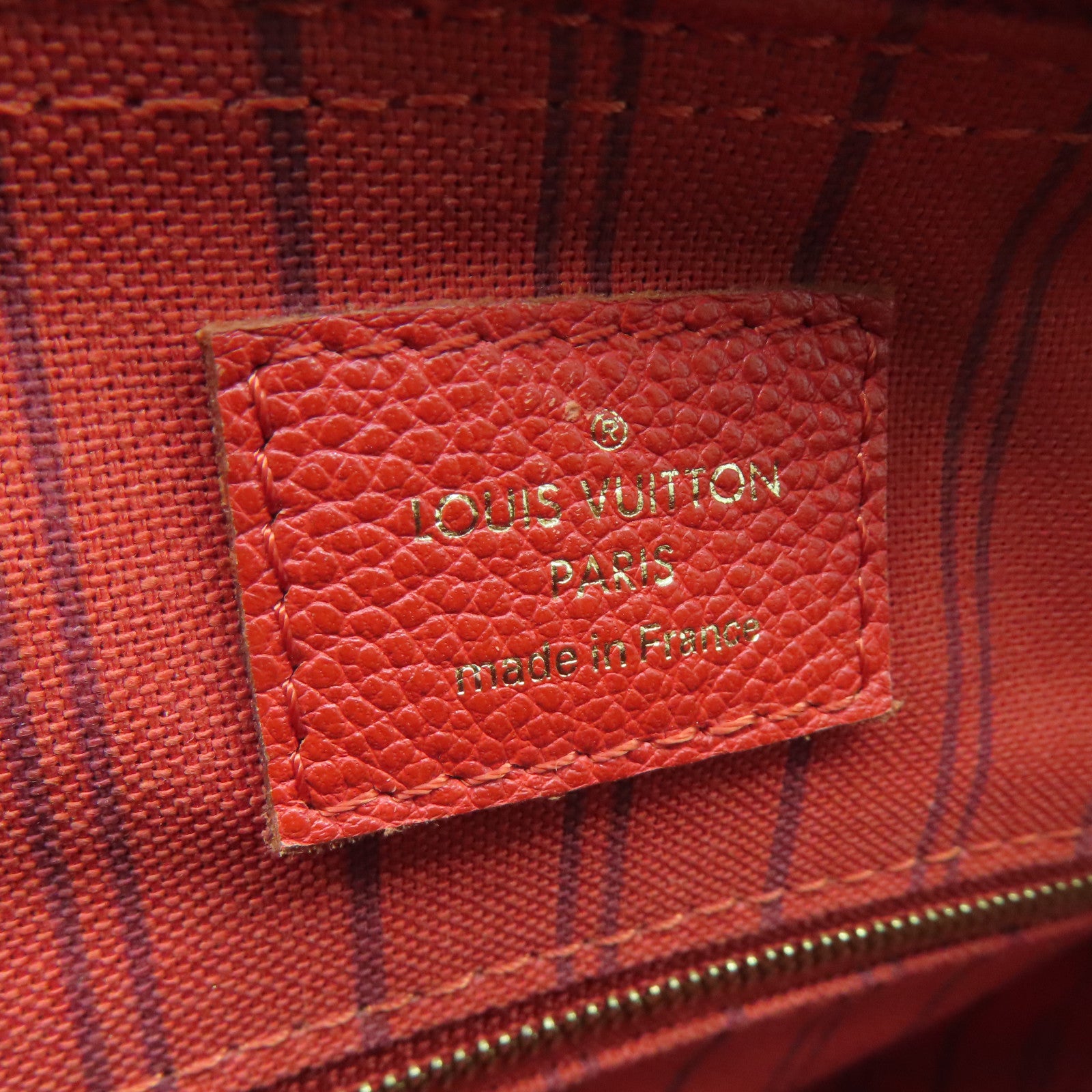 LOUIS VUITTON 【激減優惠】Monogram Empreinte Speedy 25 Bandouliere金扣手挽肩背兩用袋橙色