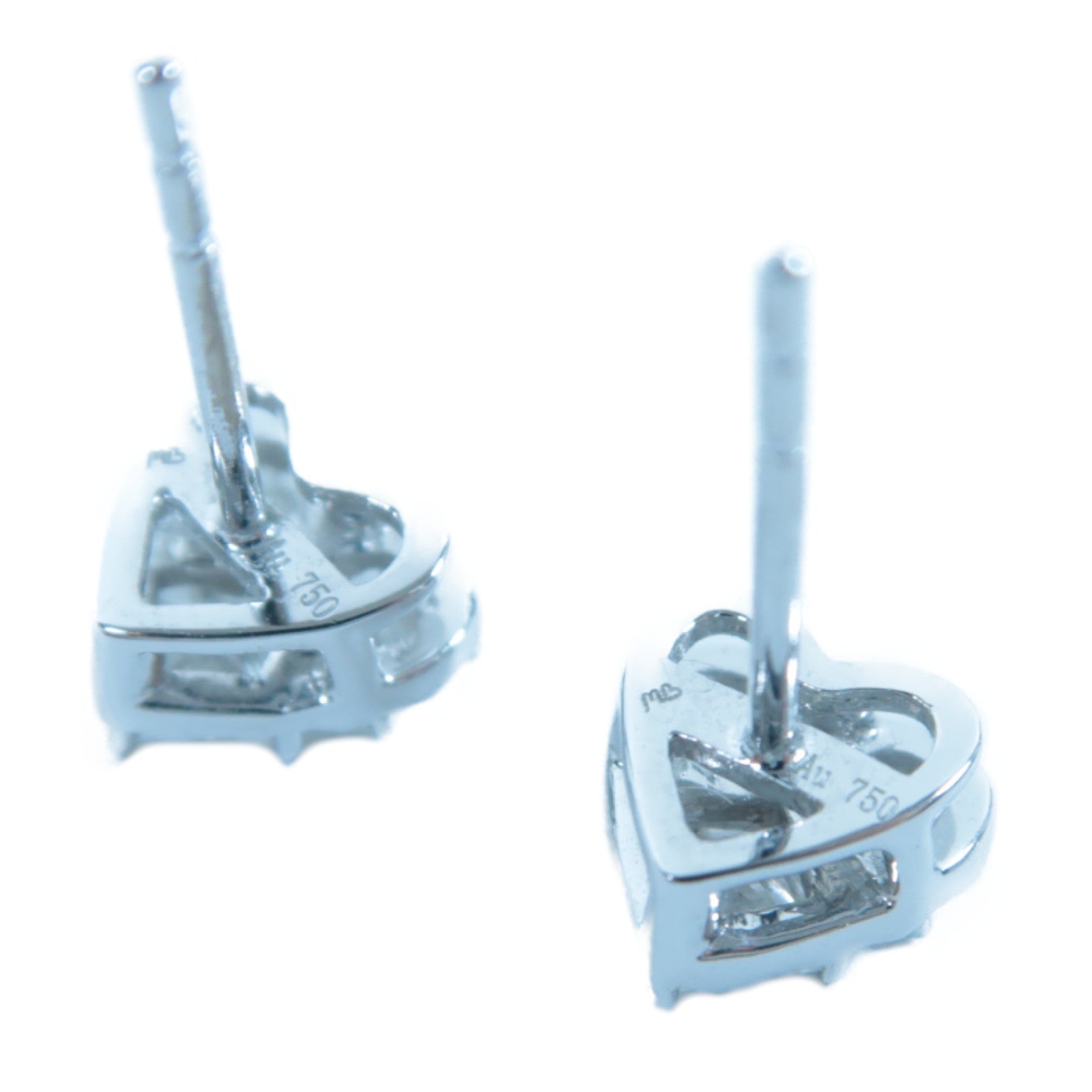 JEWELRY 18K白金Diamond Earrings 0.13ct/0.17ct鑽石耳環