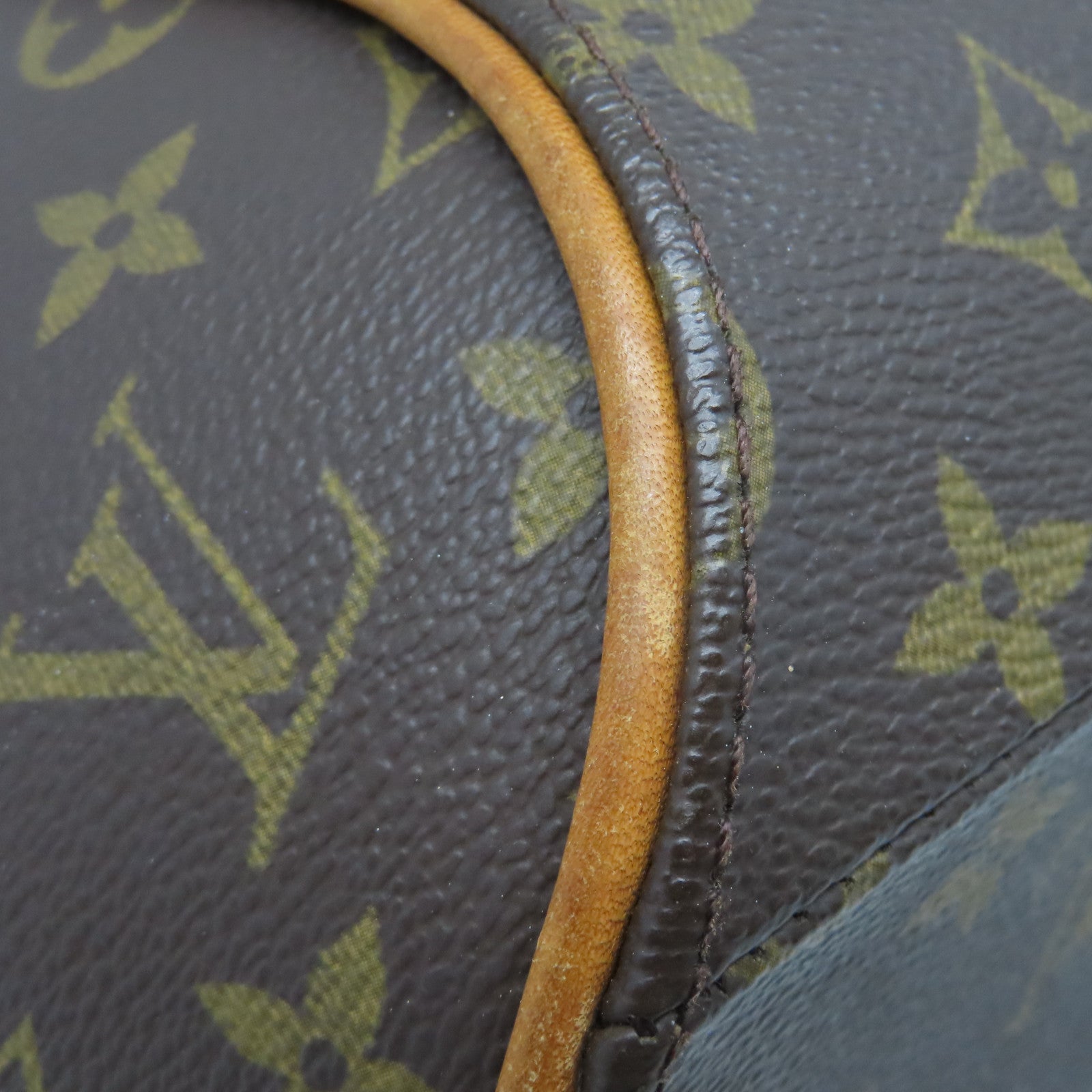 LOUIS VUITTON Monogram Elipse PM金扣手挽袋棕色