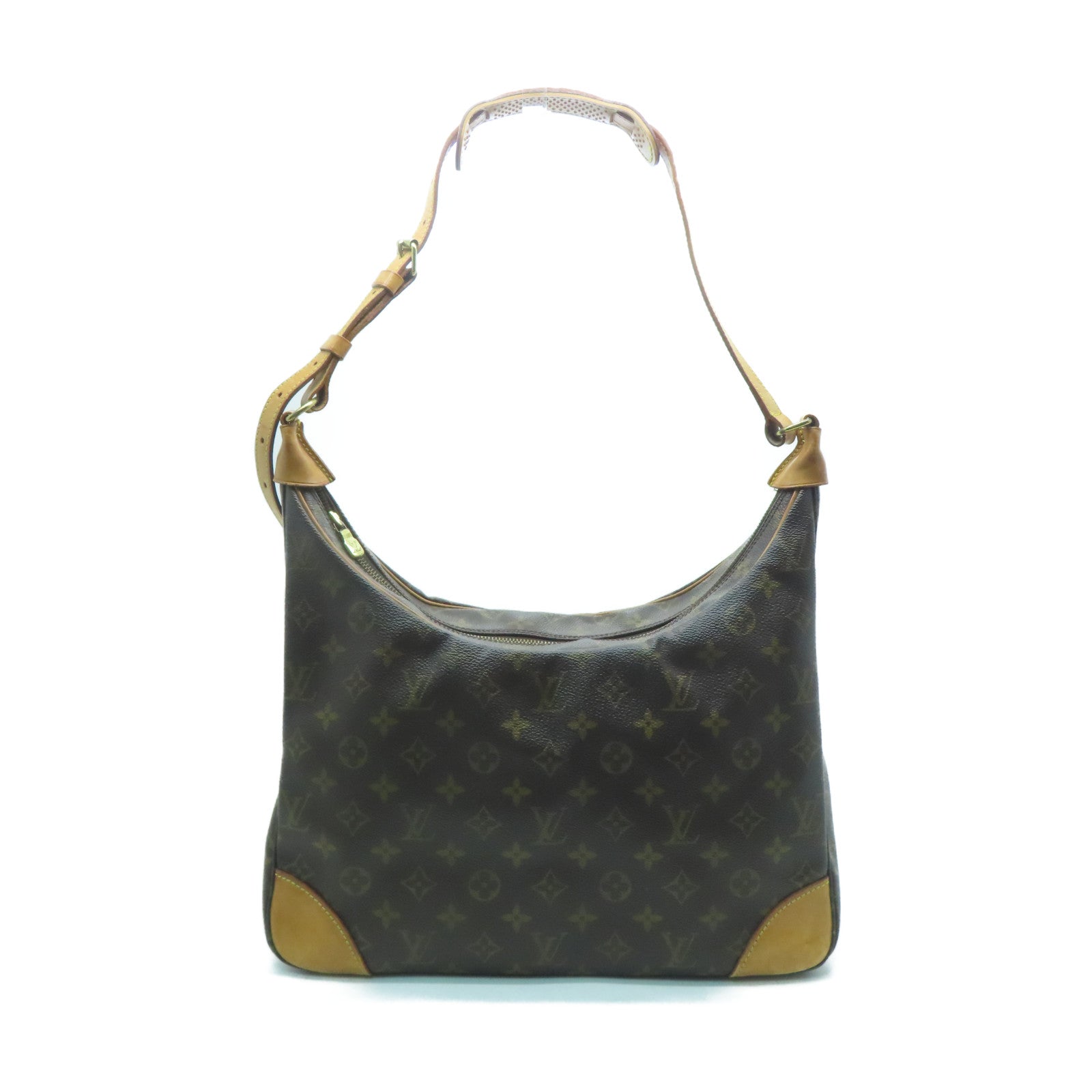 LOUIS VUITTON 【激減優惠】Monogram Bagatelle GM金扣肩背袋啡色