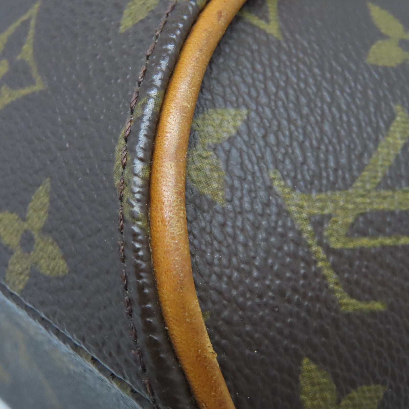 LOUIS VUITTON Monogram Elipse PM金扣手挽袋棕色