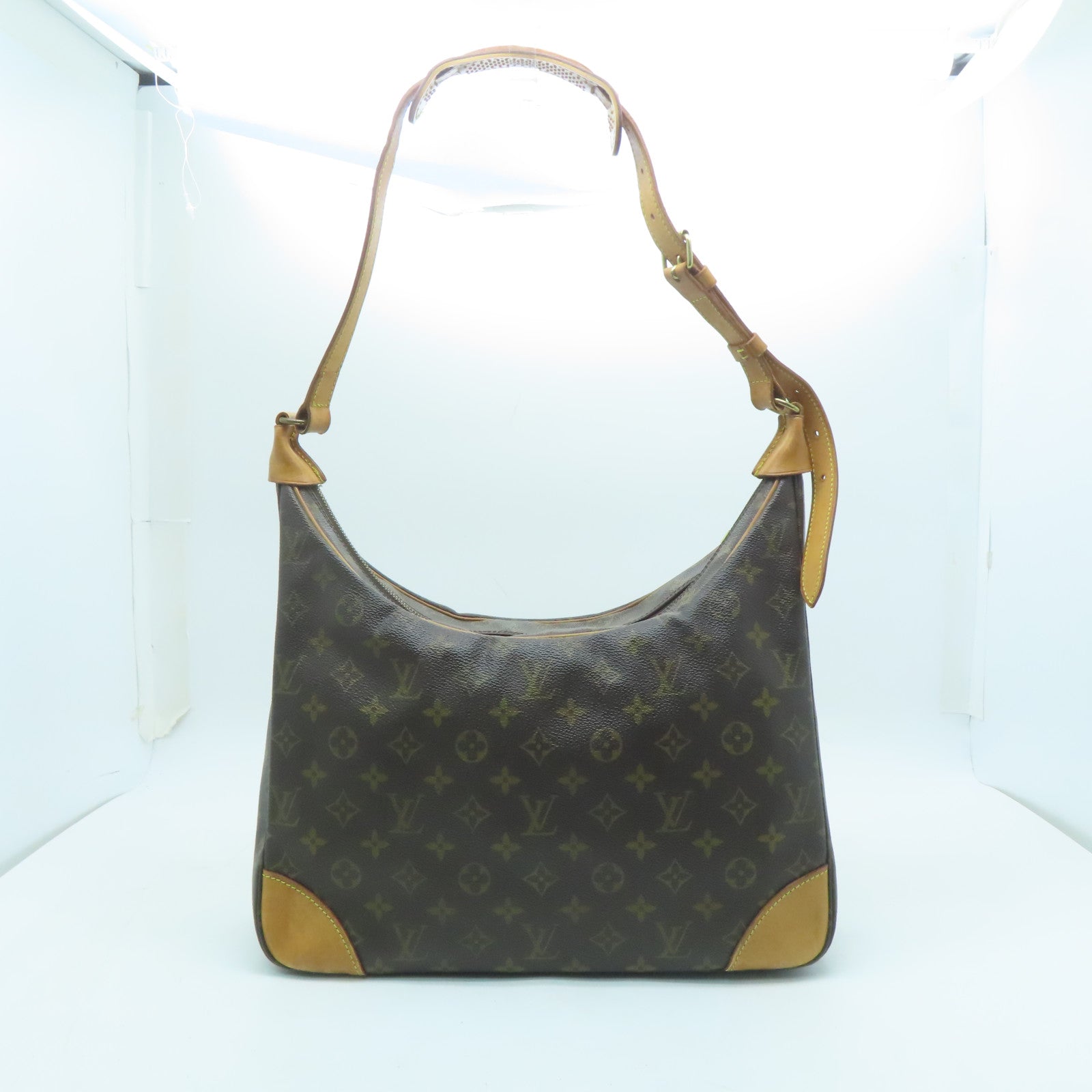 LOUIS VUITTON 【激減優惠】Monogram Bagatelle GM金扣肩背袋啡色