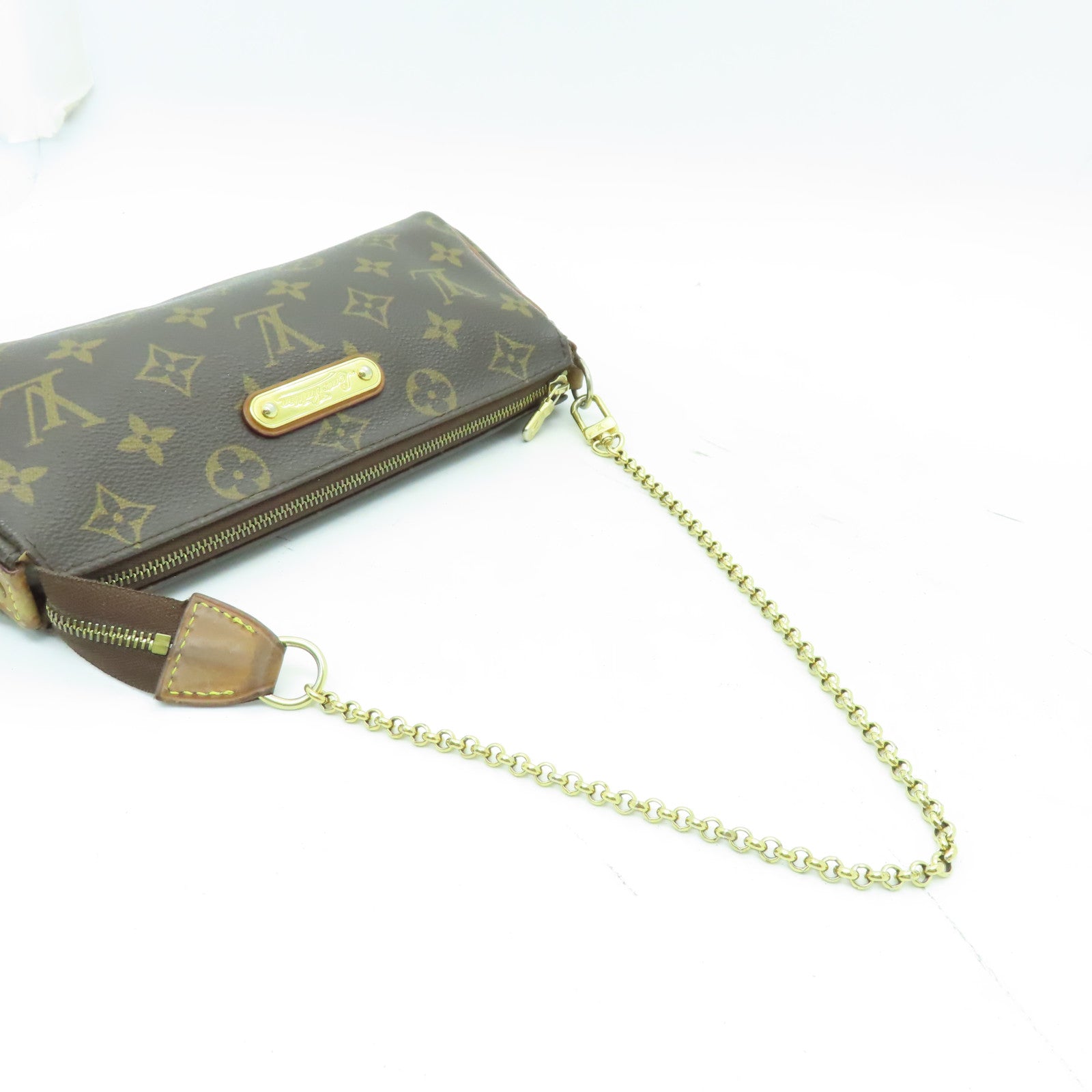 LOUIS VUITTON Monogram Eva金扣手挽肩背兩用袋啡色