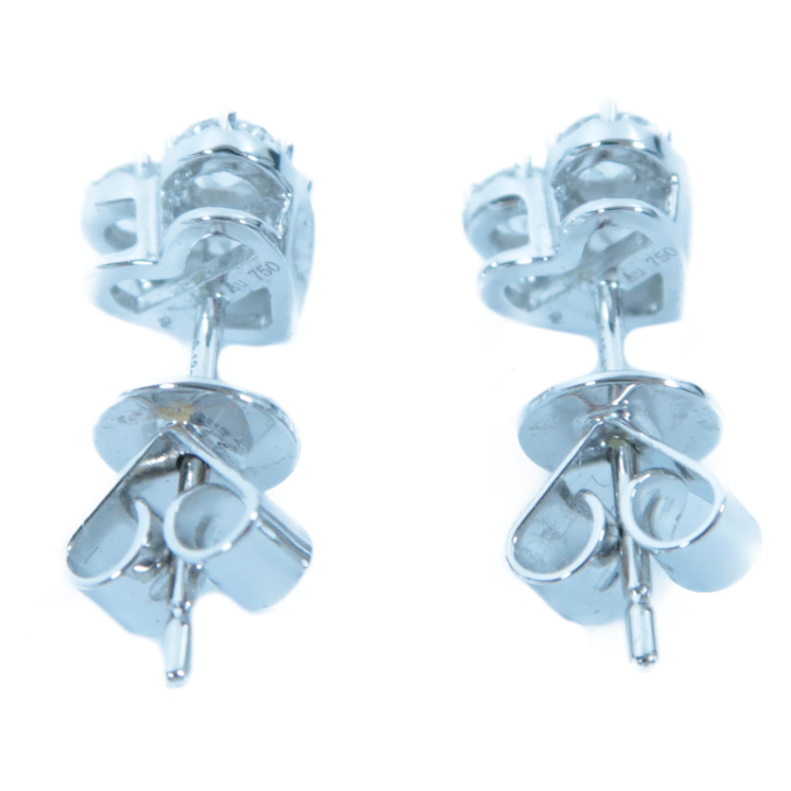 JEWELRY 18K白金Diamond Earrings 0.13ct/0.17ct鑽石耳環