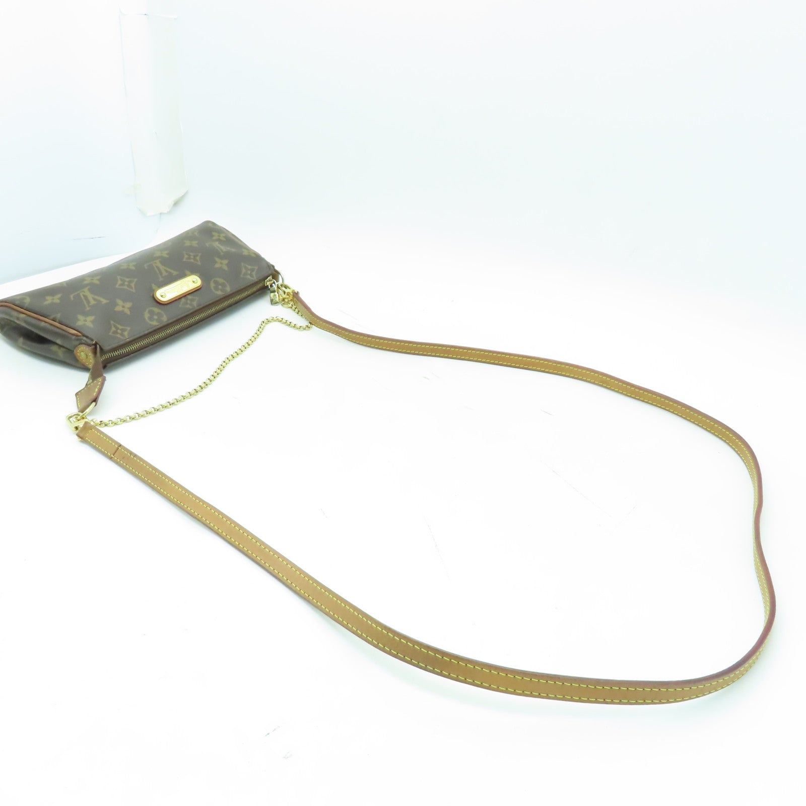 LOUIS VUITTON Monogram Eva金扣手挽肩背兩用袋啡色