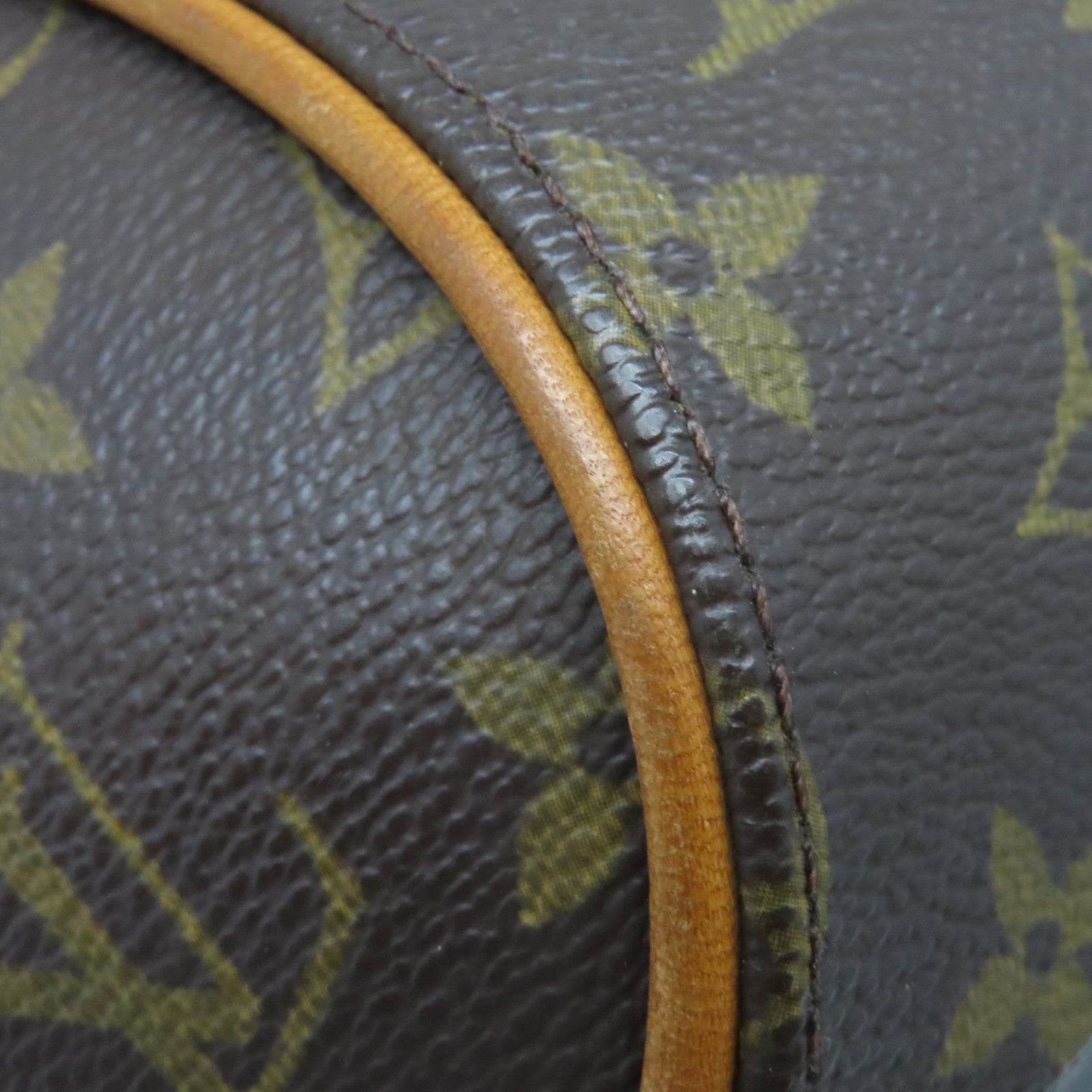 LOUIS VUITTON Monogram Elipse PM金扣手挽袋棕色