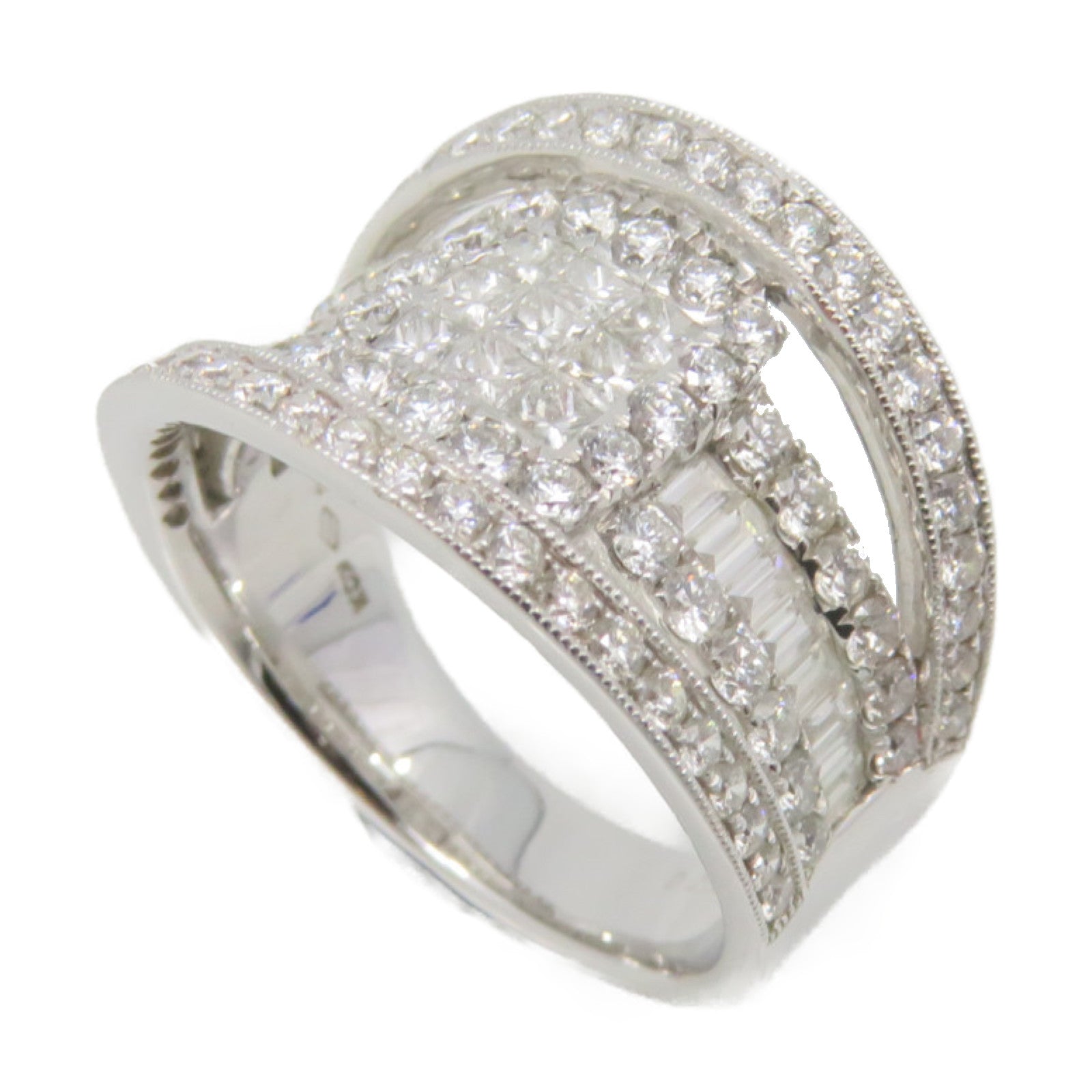 JEWELRY 18K白金/2.10ct鑽石Diamond Ring戒指US#6.5