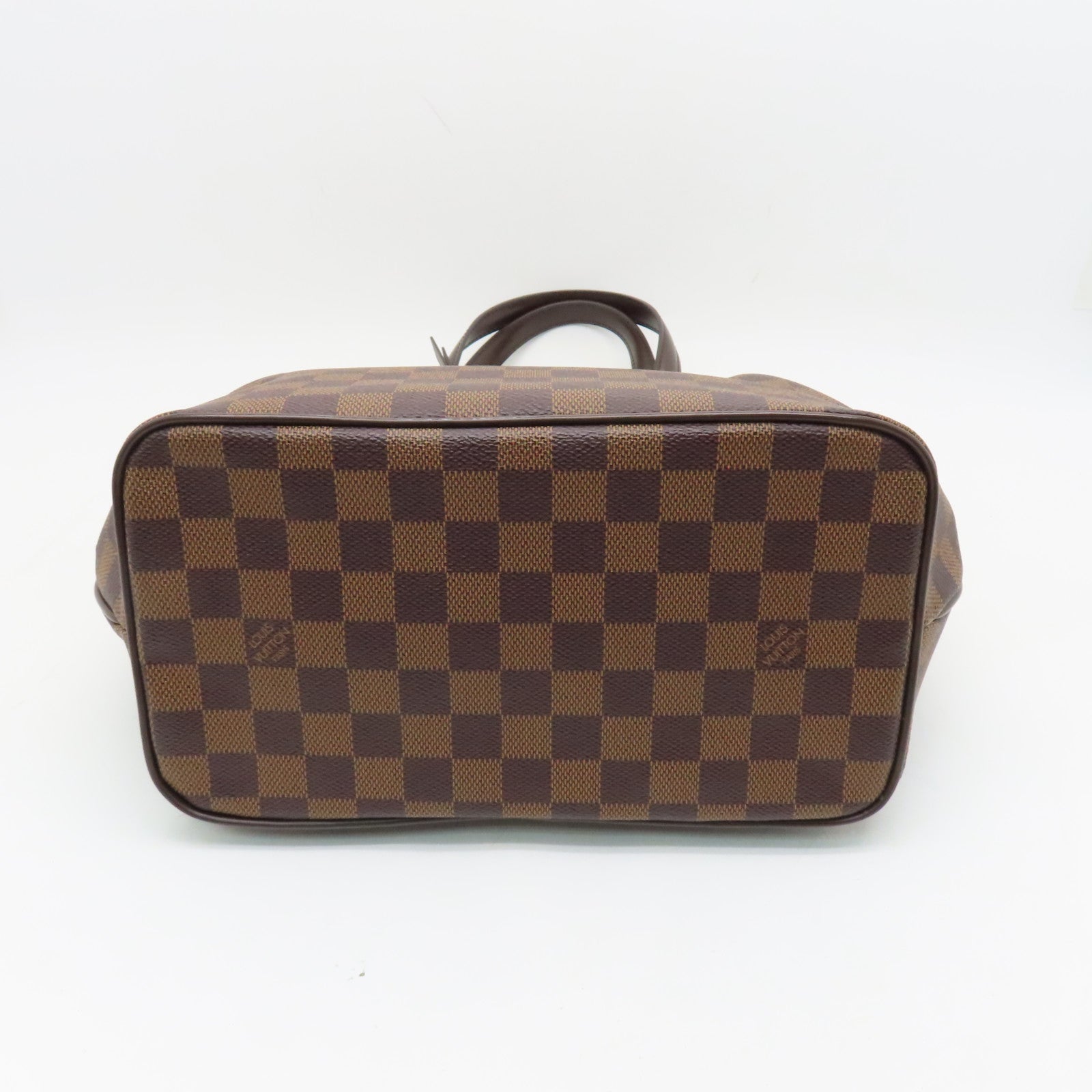 LOUIS VUITTON Damier Weekender PM金扣手挽袋啡色