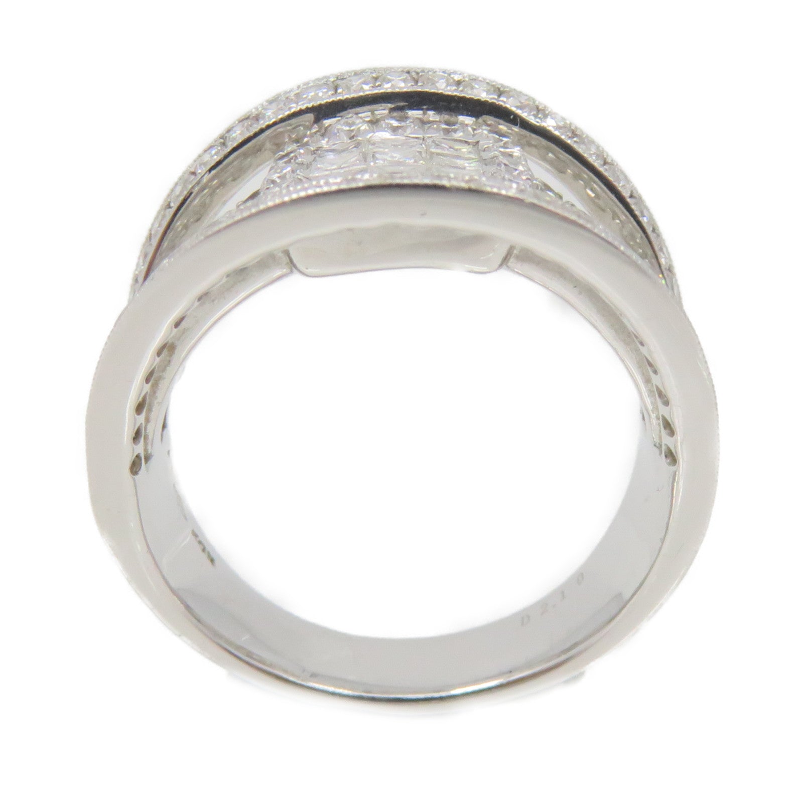 JEWELRY 18K白金/2.10ct鑽石Diamond Ring戒指US#6.5