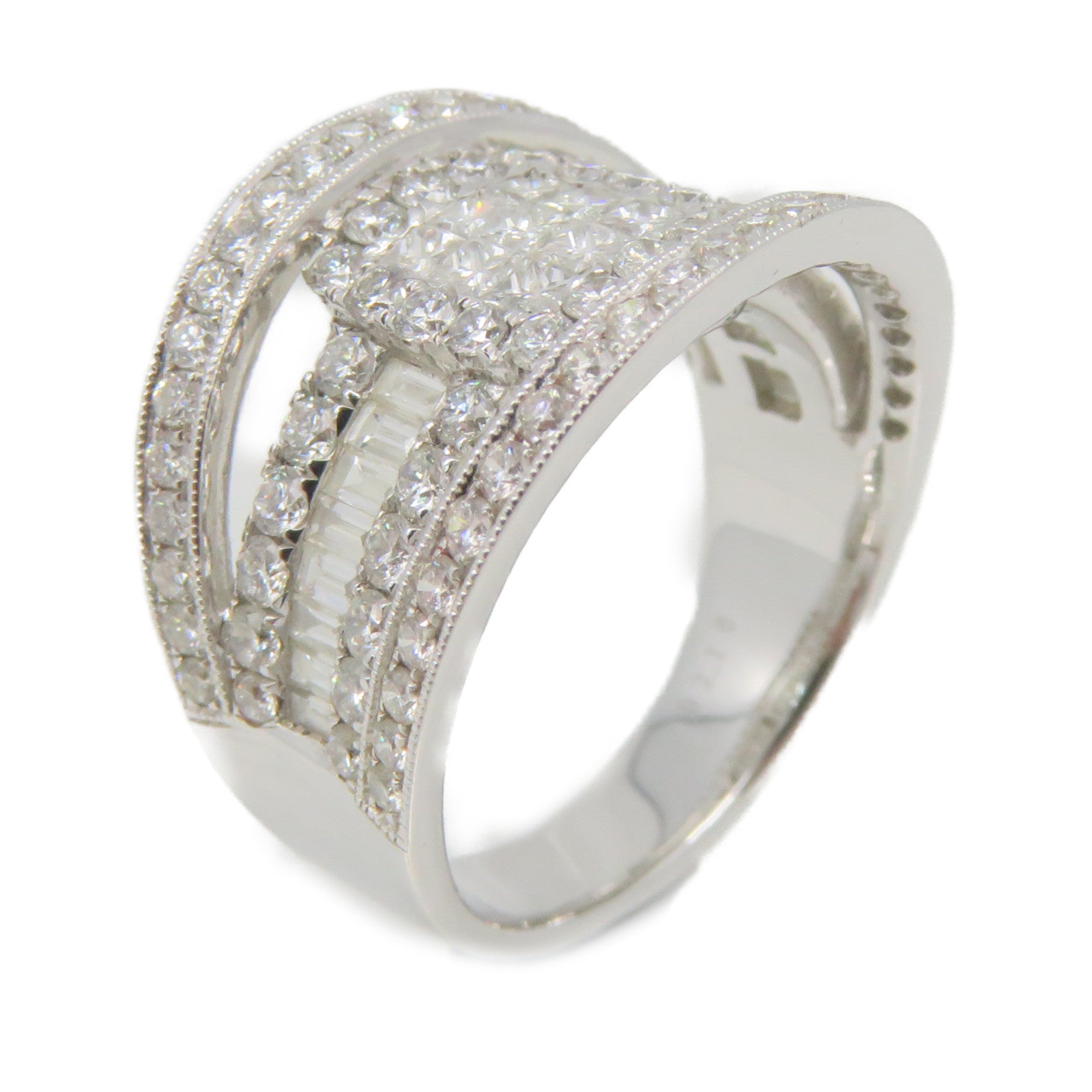 JEWELRY 18K白金/2.10ct鑽石Diamond Ring戒指US#6.5