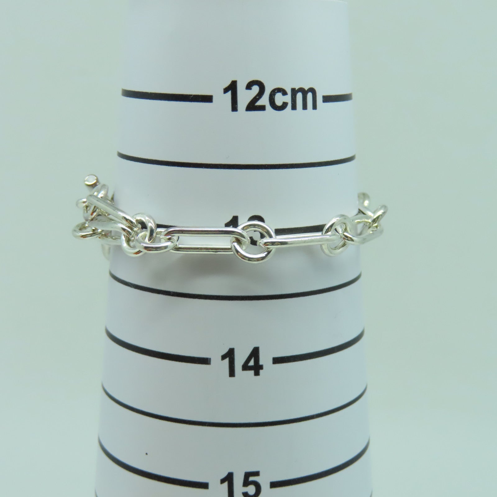 HERMES 925純銀Chaine D'Ancre Punk手鏈銀色