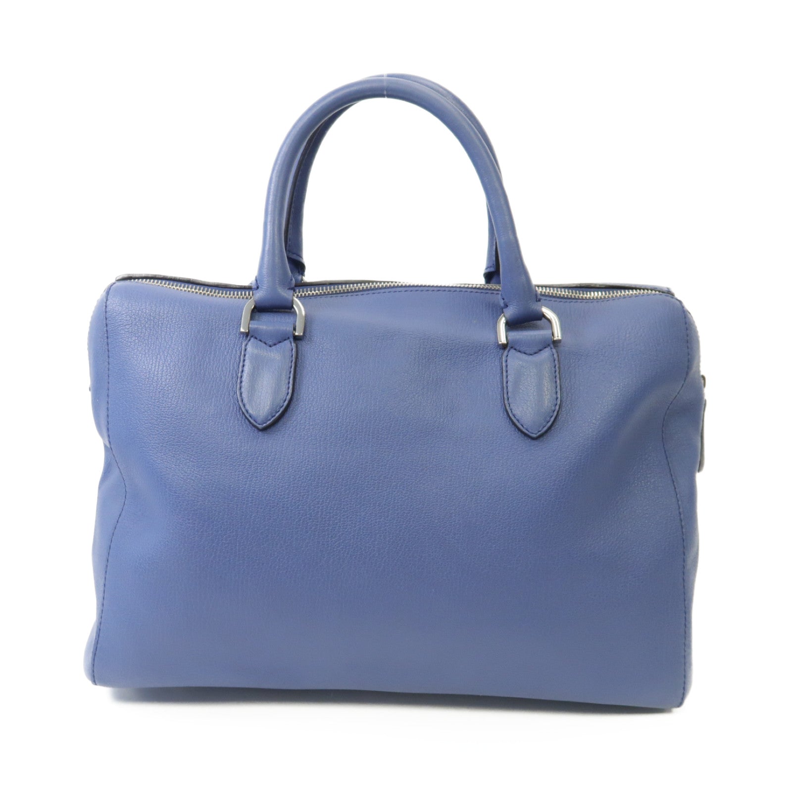 MULBERRY 牛皮皮革Handbag金扣手挽袋藍色