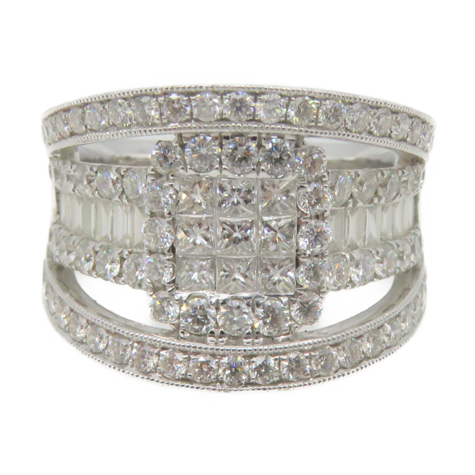 JEWELRY 18K白金/2.10ct鑽石Diamond Ring戒指US#6.5