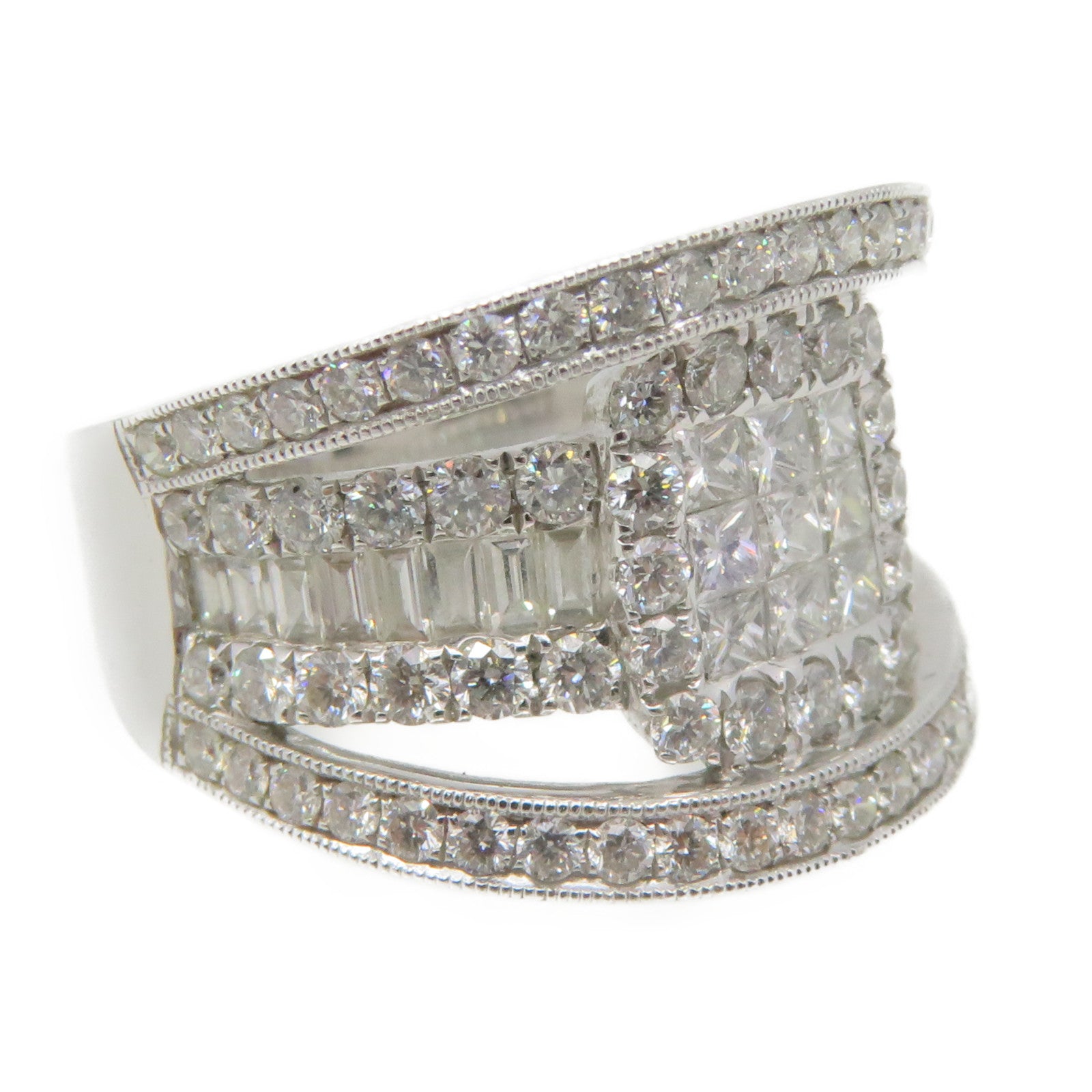 JEWELRY 18K白金/2.10ct鑽石Diamond Ring戒指US#6.5