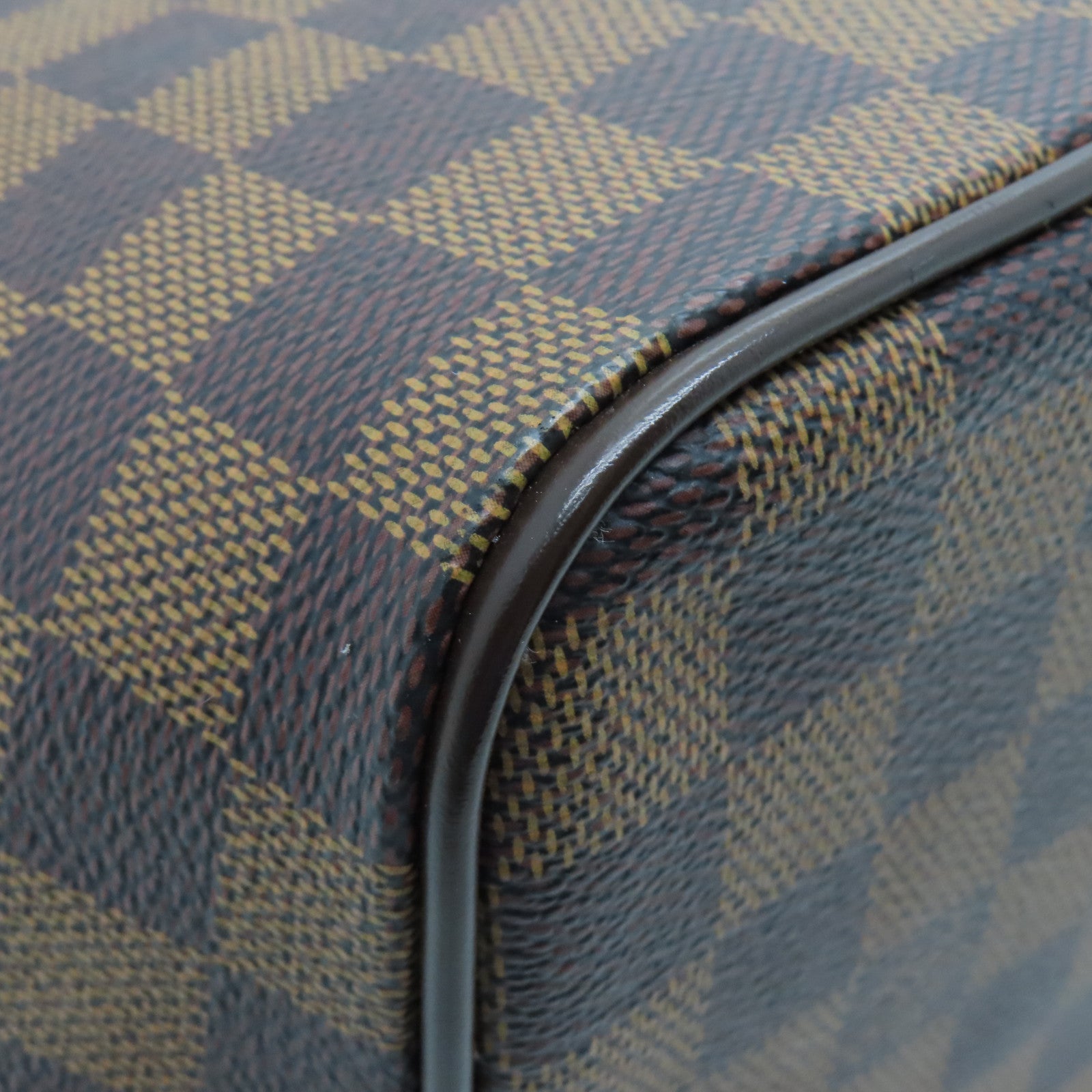 LOUIS VUITTON Damier Weekender PM金扣手挽袋啡色