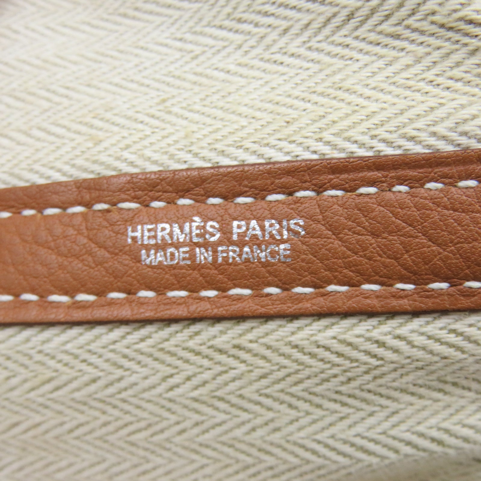HERMES 【激減優惠】Negonda皮革Garden Party PM銀扣金色