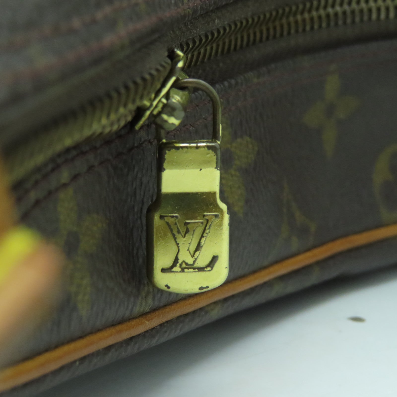 LOUIS VUITTON 【激減優惠】Monogram Bagatelle GM金扣肩背袋啡色