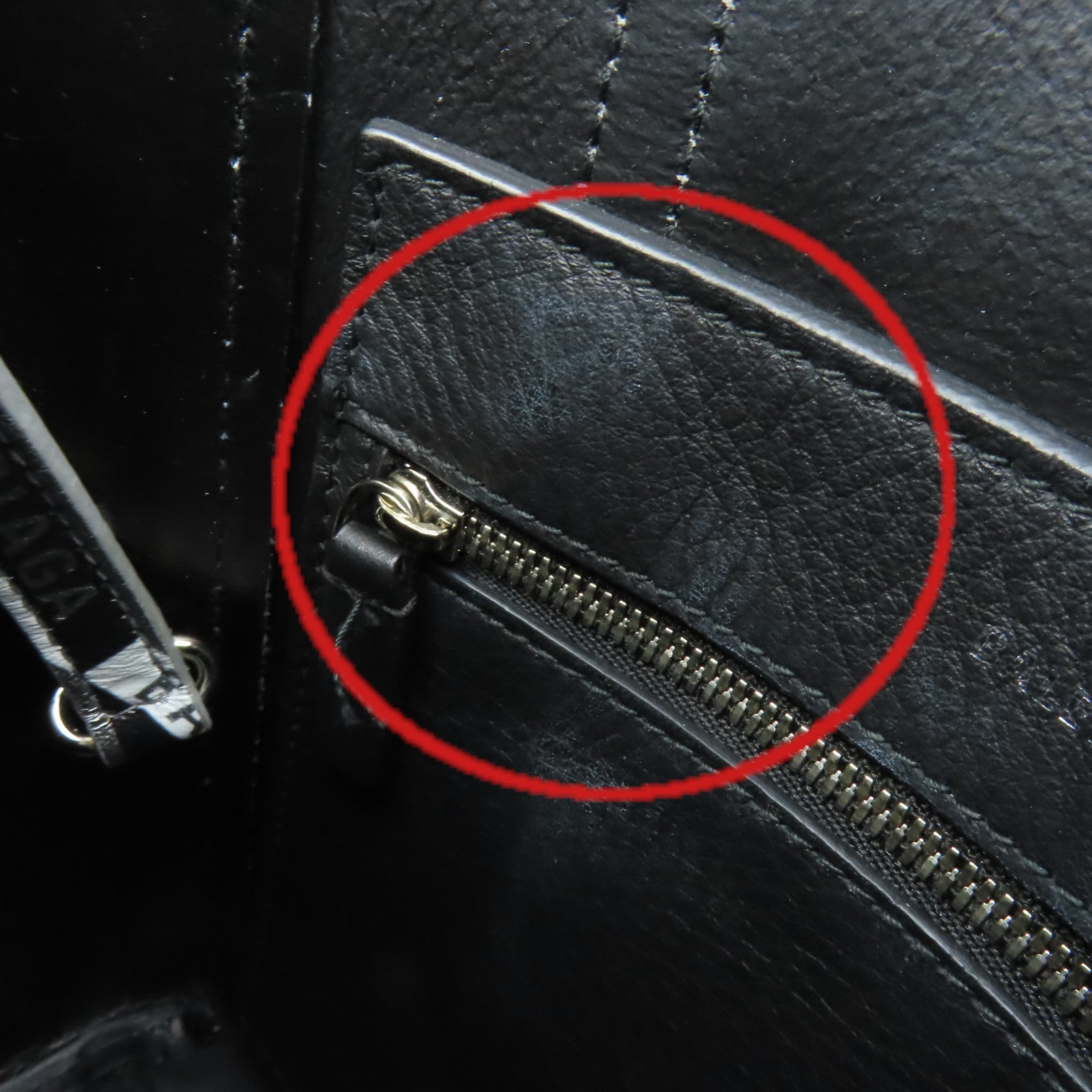 BALENCIAGA 牛皮皮革Allover Logo Tote Bag手挽肩背兩用袋銀色